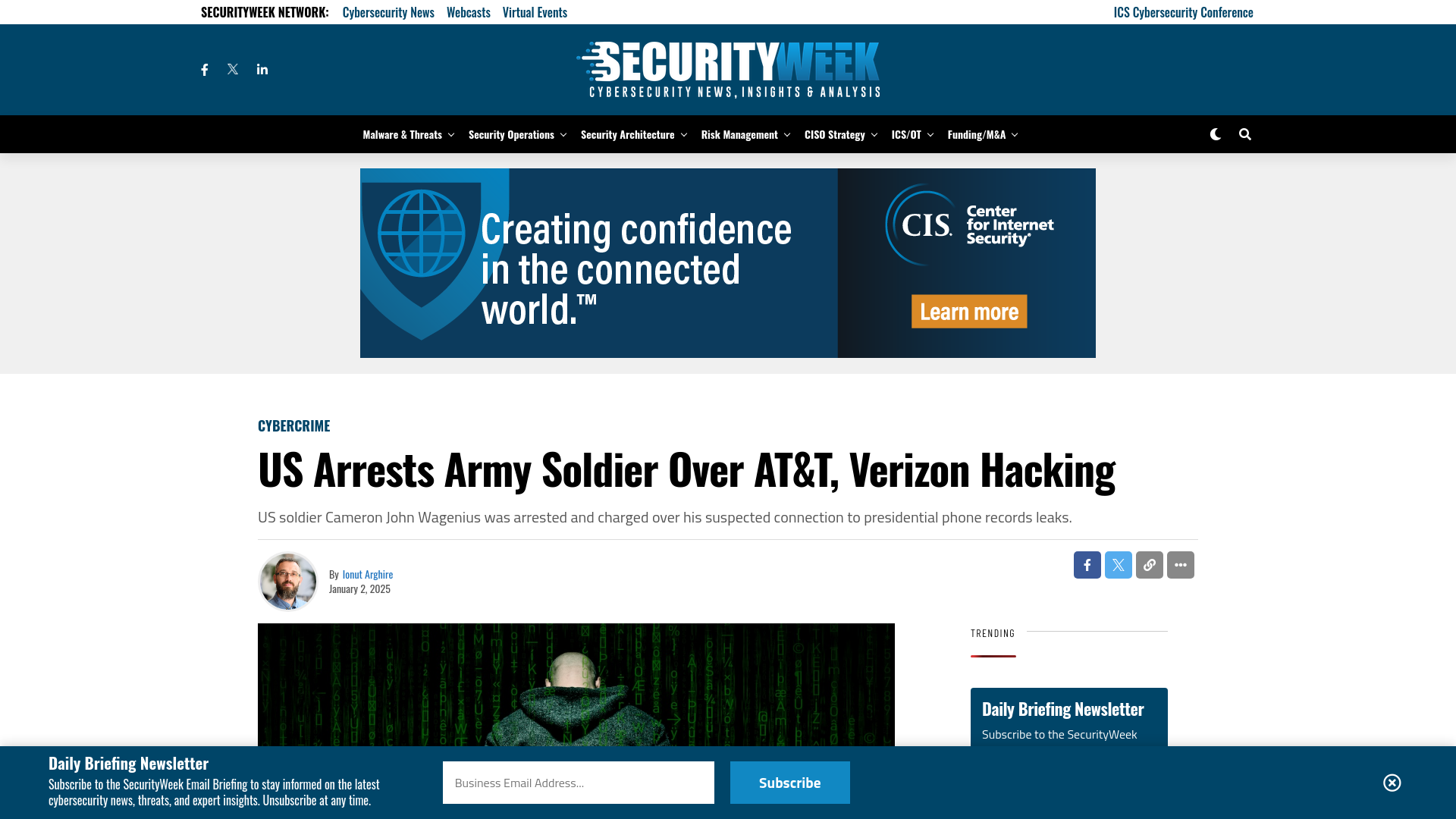 US Arrests Army Soldier Over AT&T, Verizon Hacking - SecurityWeek