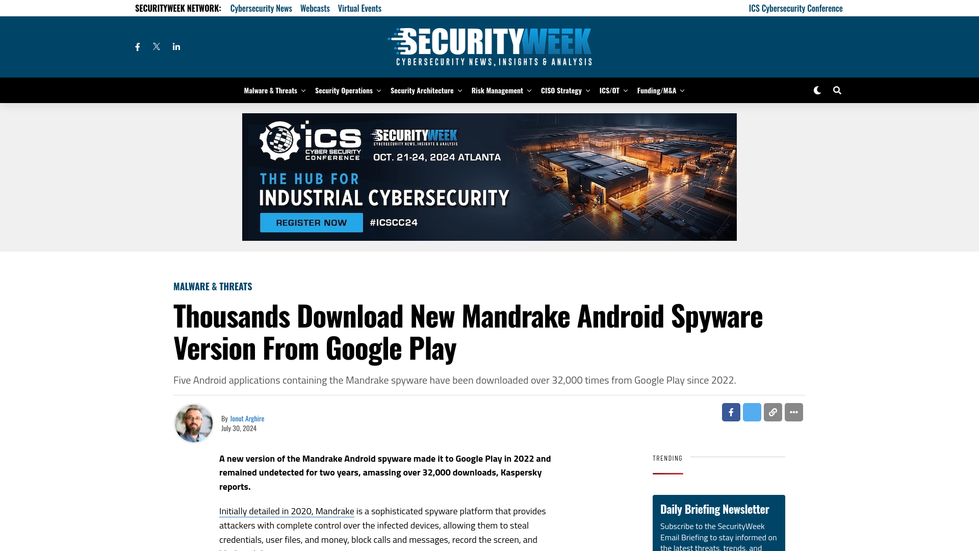 Thousands Download New Mandrake Android Spyware Version From Google Play - SecurityWeek