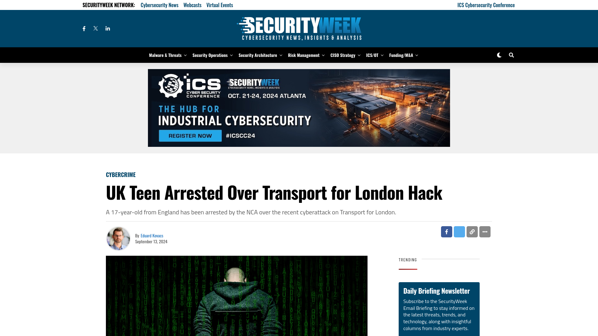 UK Teen Arrested Over Transport for London Hack - SecurityWeek