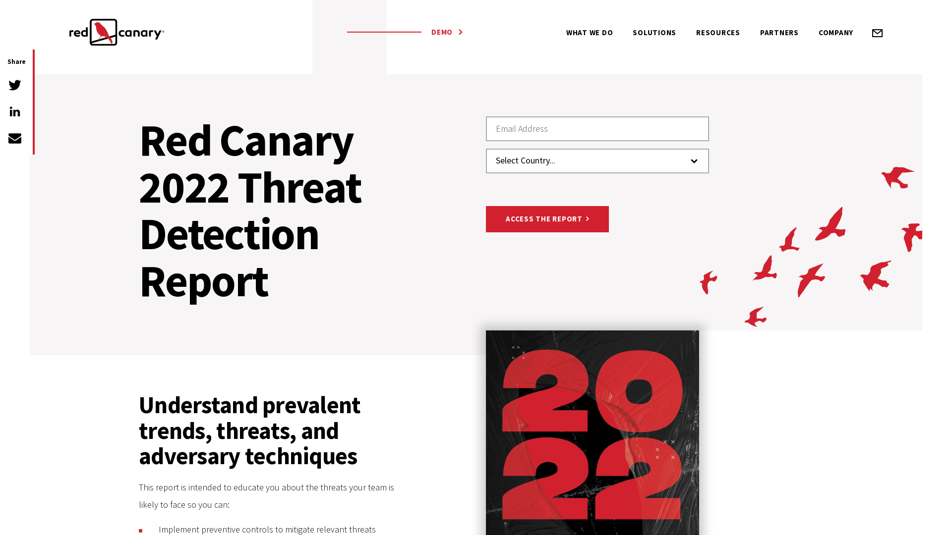 Access the 2022 Threat Detection Report - Red Canary
