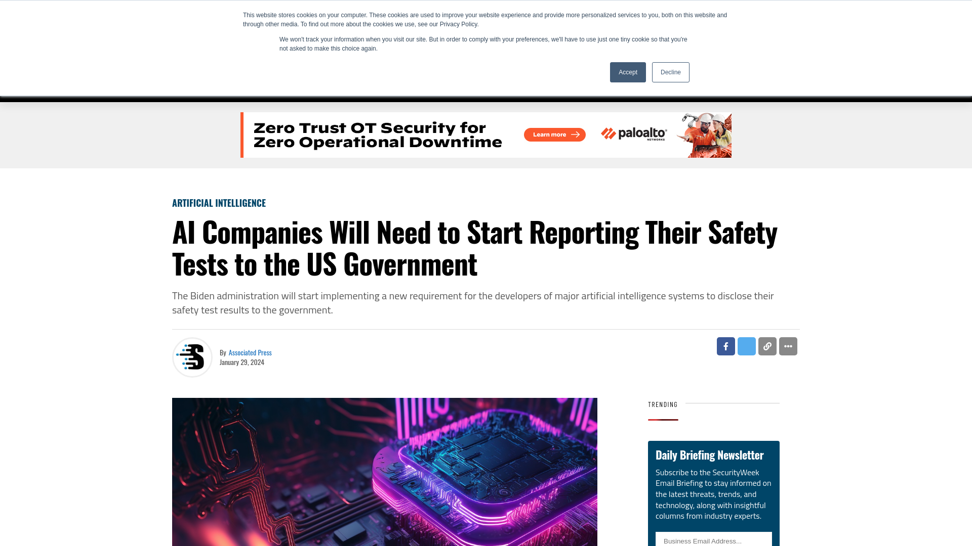 AI Companies Will Need to Start Reporting Their Safety Tests to the US Government - SecurityWeek