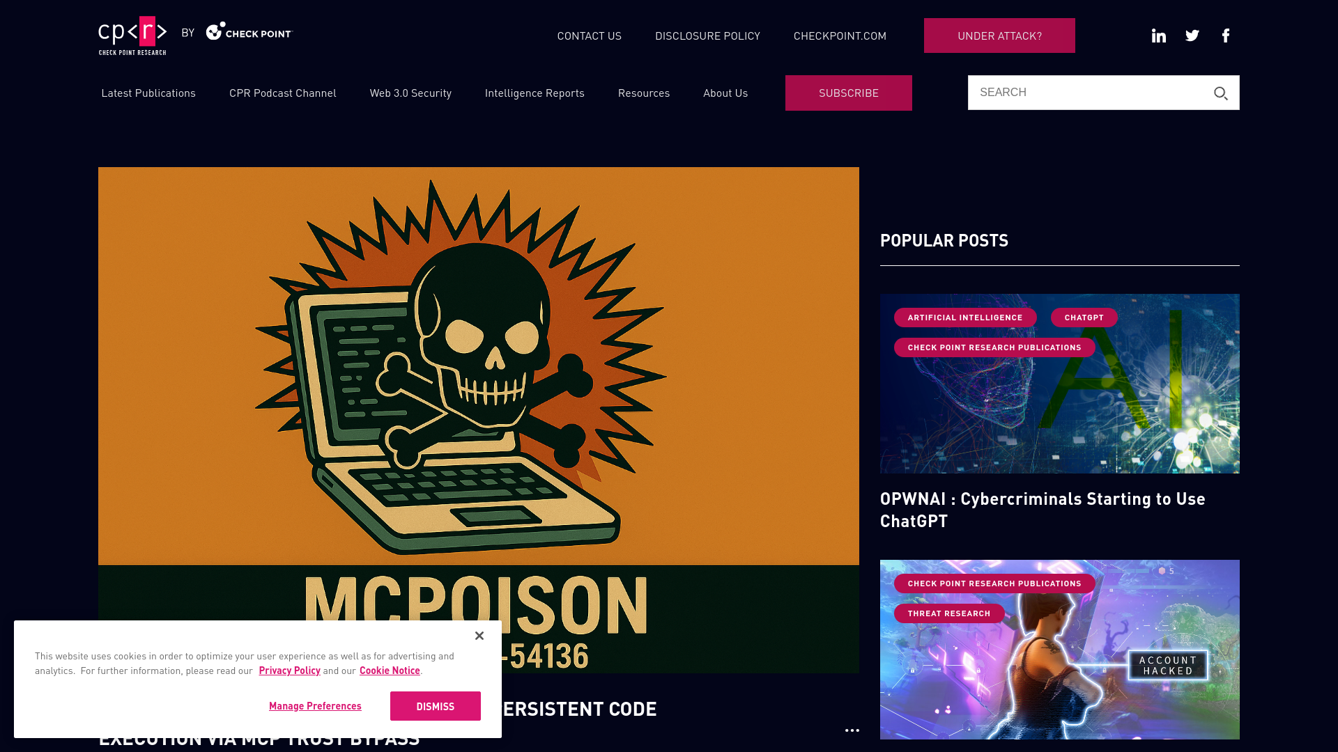 Cursor IDE's MCP Vulnerability - Check Point Research