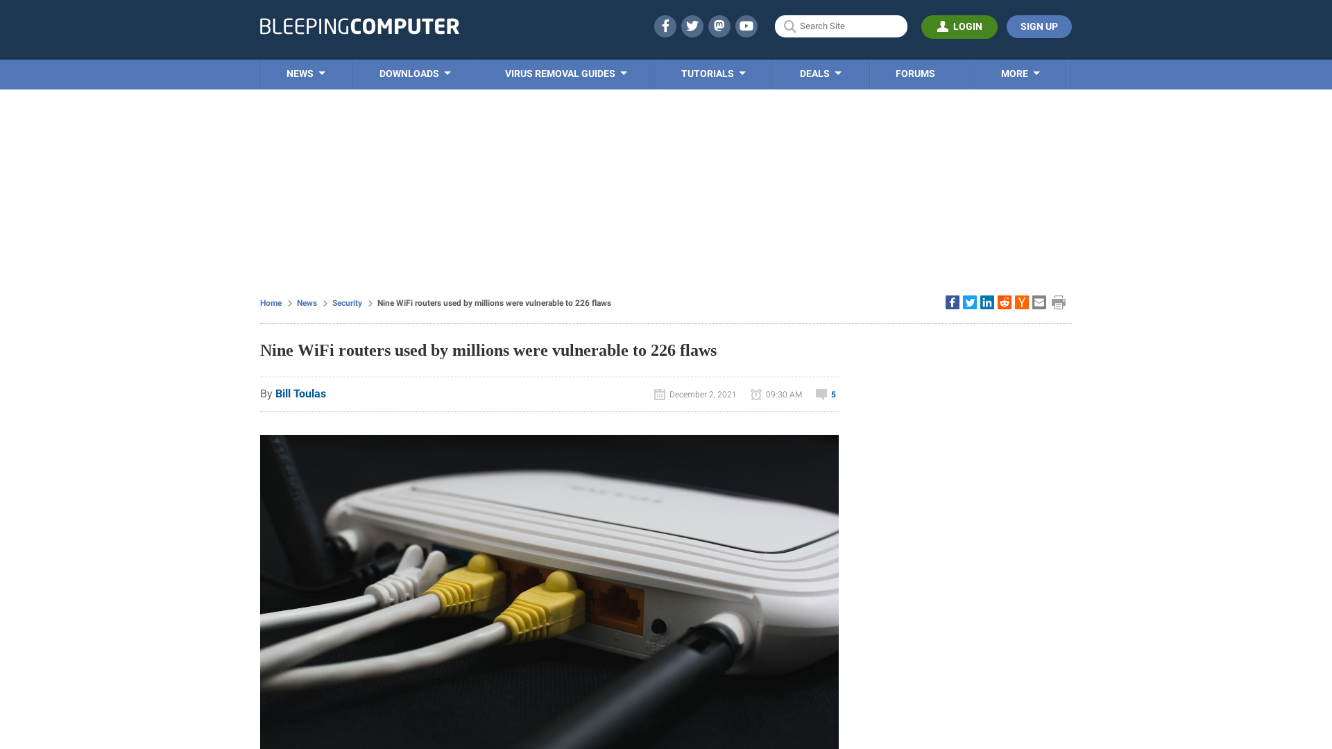 Nine WiFi routers used by millions were vulnerable to 226 flaws
