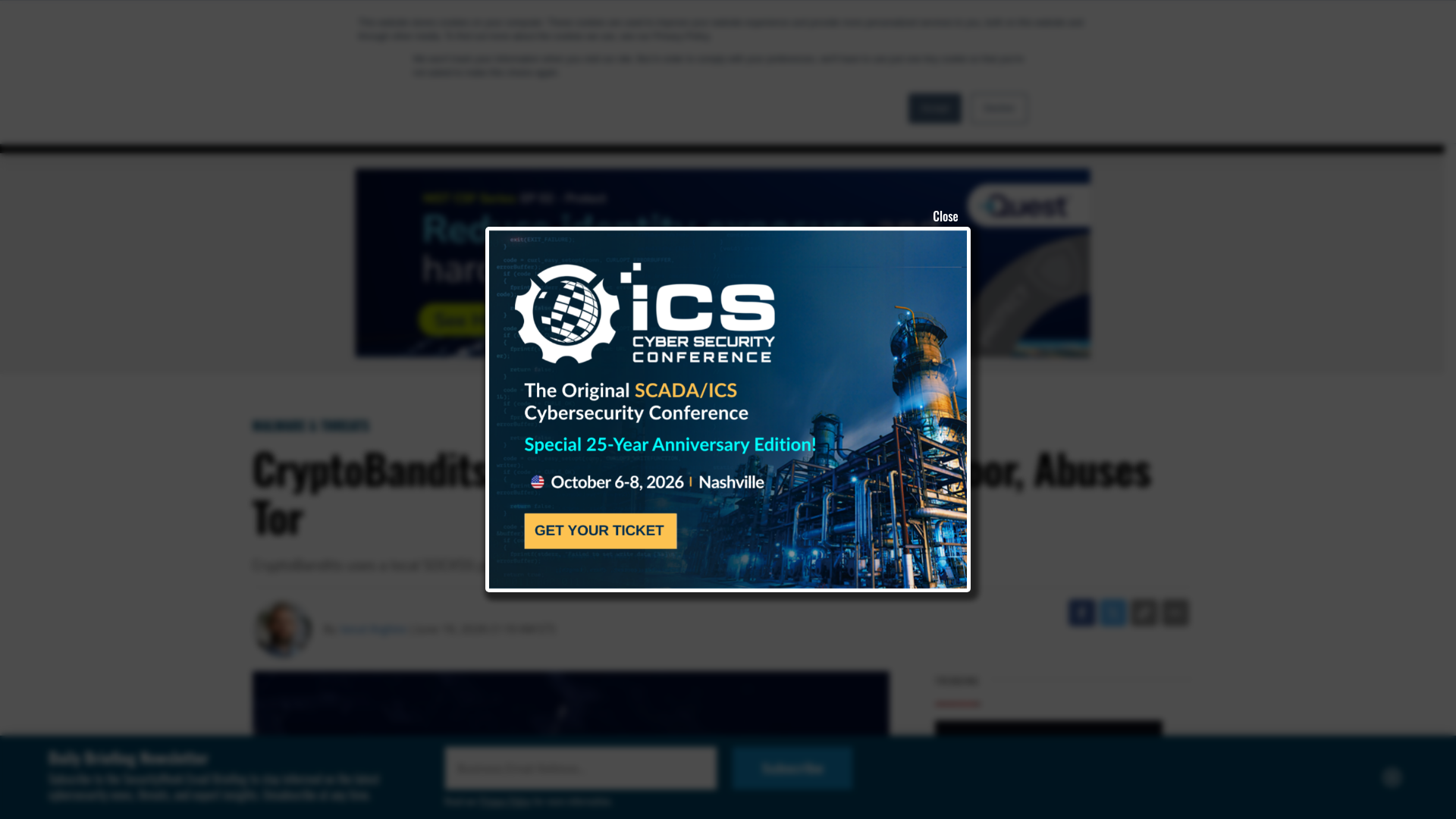 CryptoBandits Malware Doubles as a Backdoor, Abuses Tor - SecurityWeek