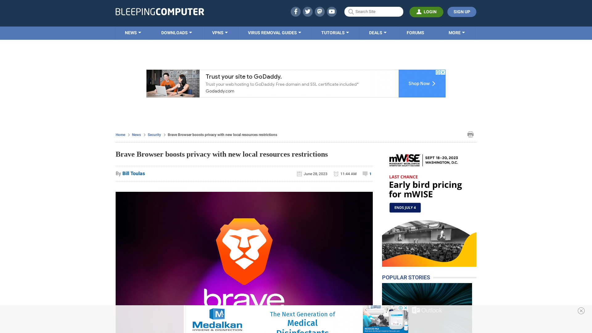Brave Browser boosts privacy with new local resources restrictions