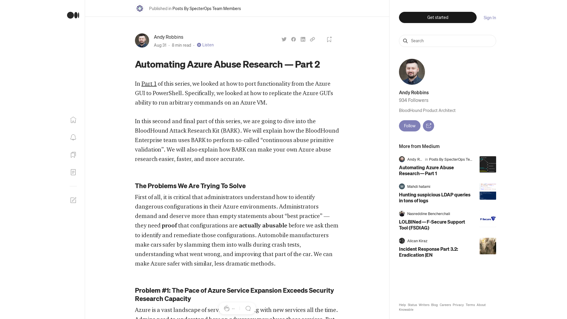Automating Azure Abuse Research — Part 2 | by Andy Robbins | Aug, 2022 | Posts By SpecterOps Team Members