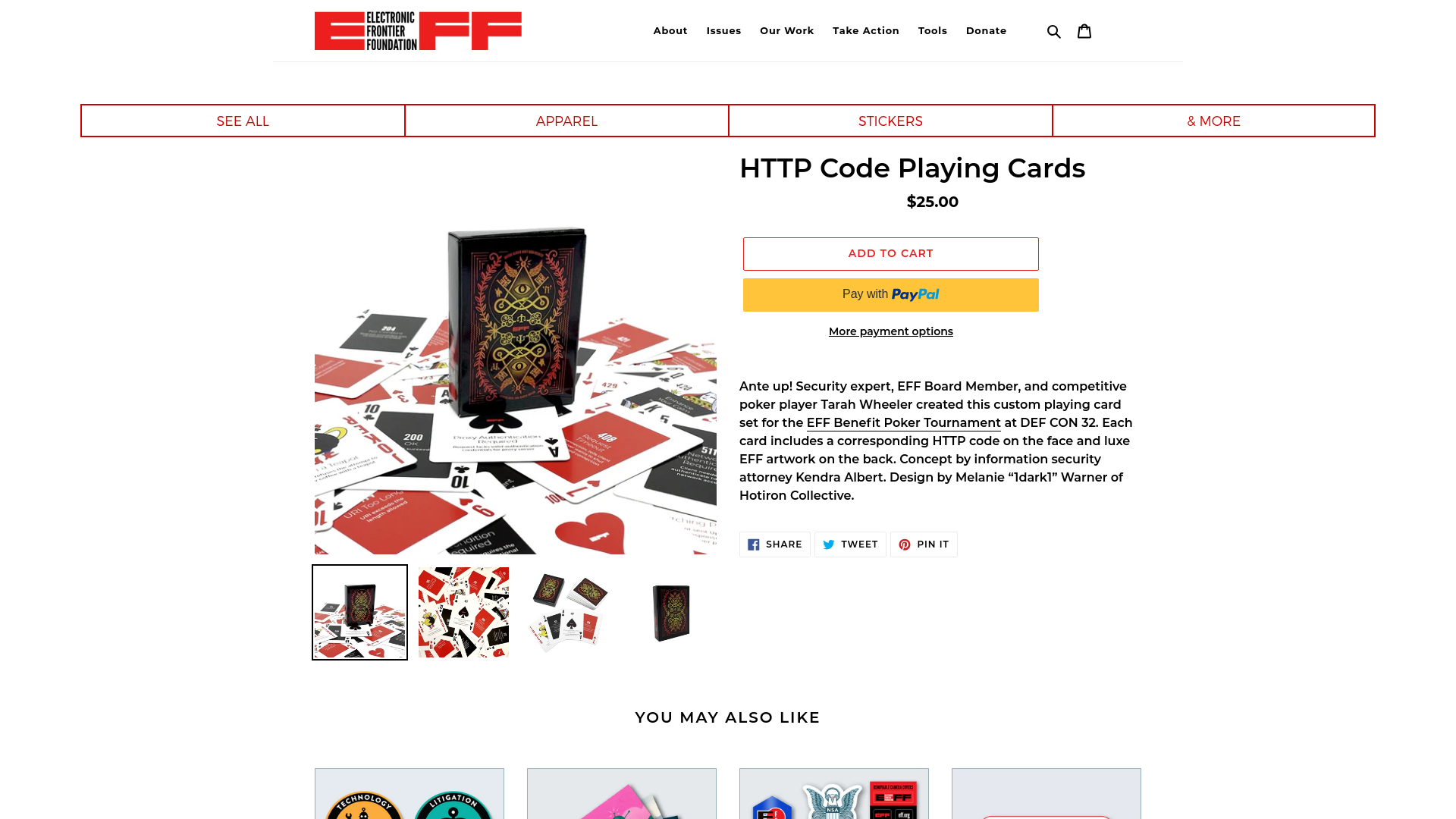 HTTP Code Playing Cards – EFF