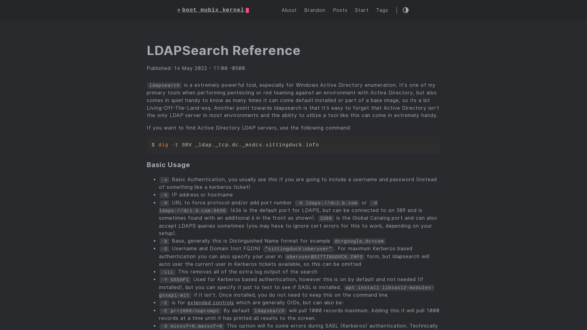 LDAPSearch Reference :: malicious.link — welcome