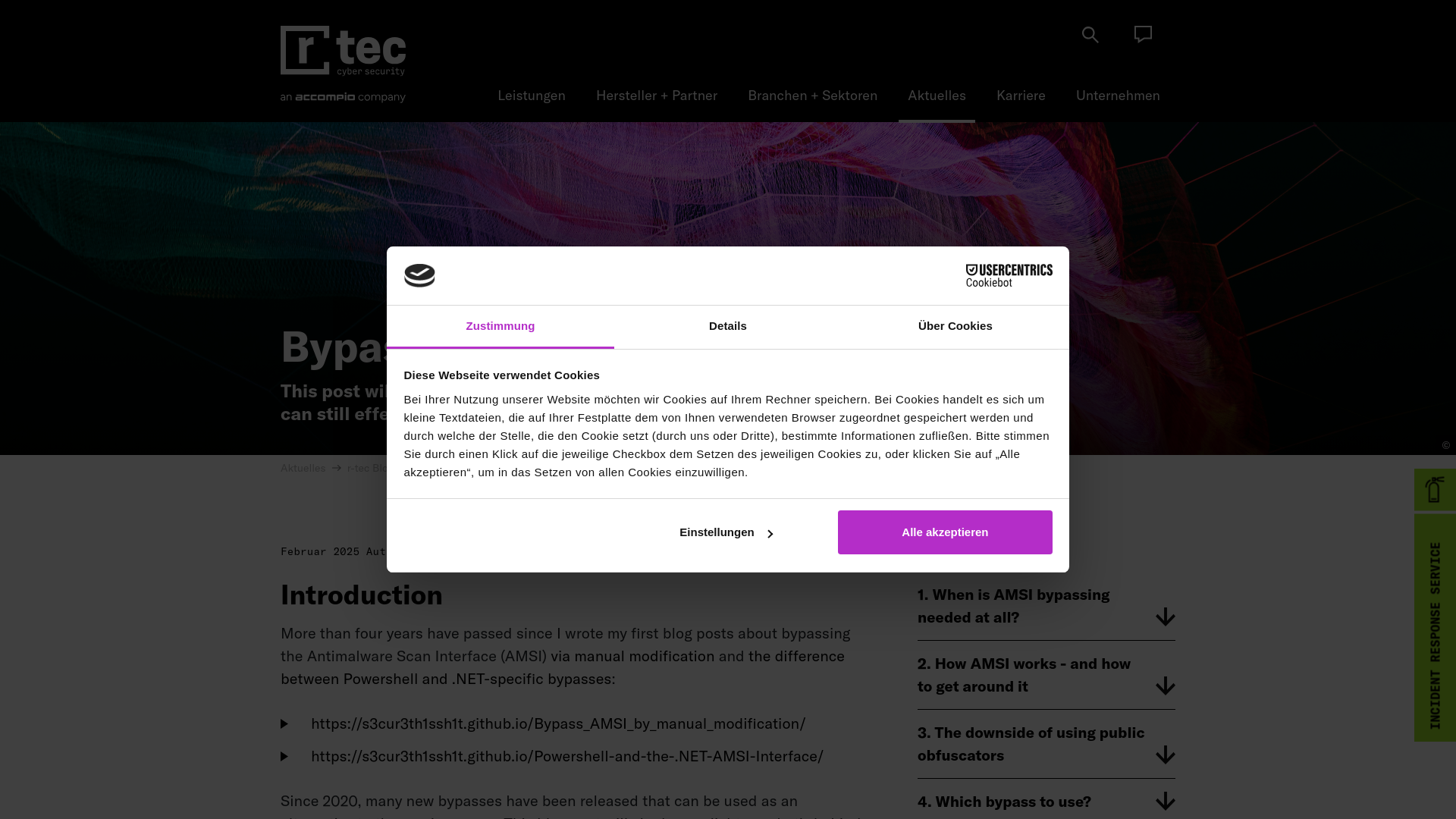 Blog Bypass AMSI in 2025 - r-tec Cyber Security