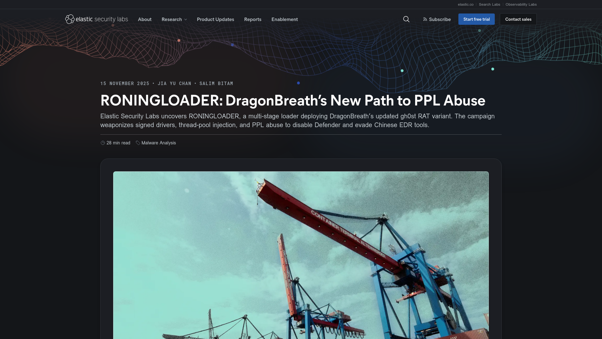 RONINGLOADER: DragonBreath’s New Path to PPL Abuse — Elastic Security Labs