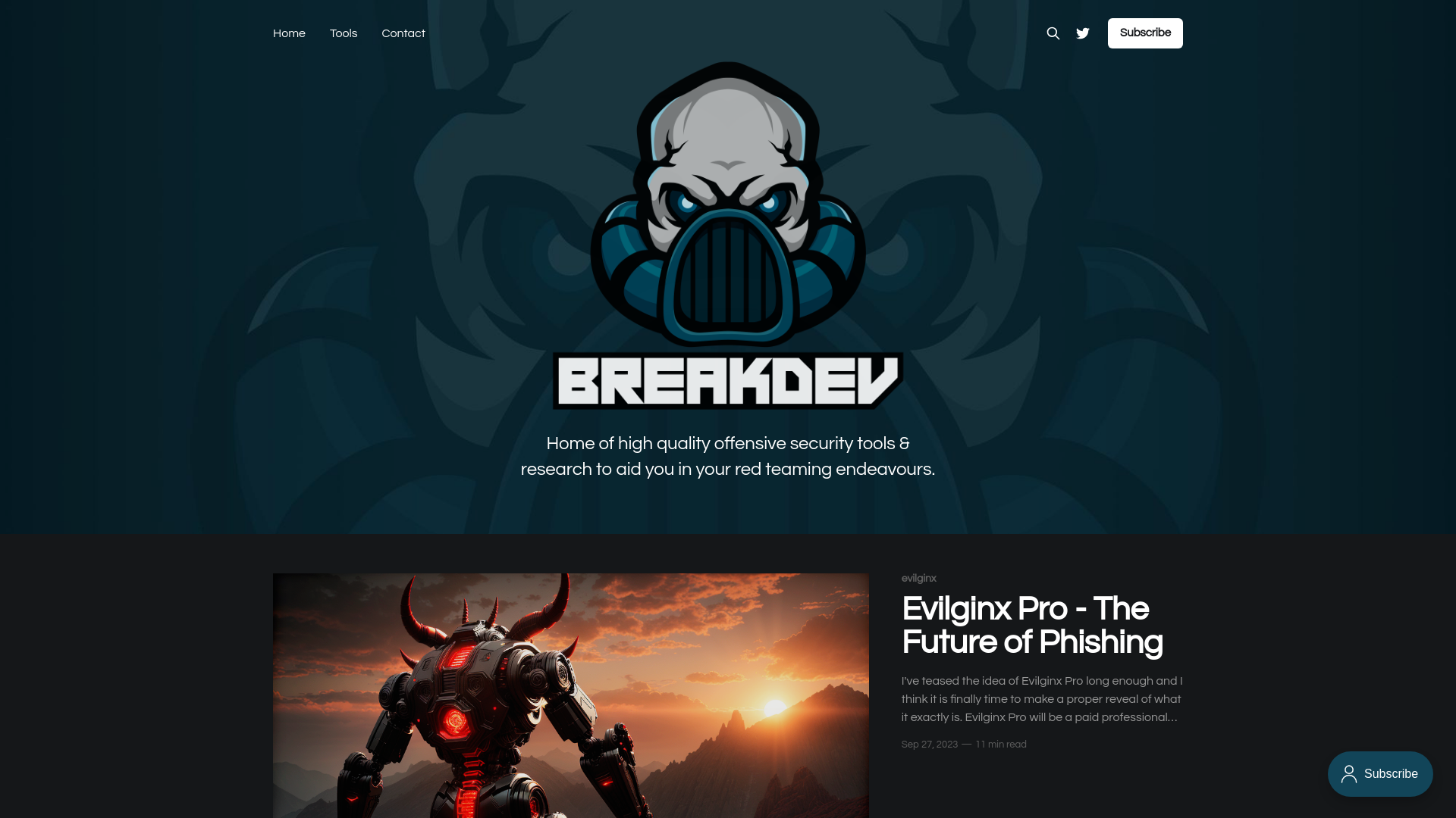 BREAKDEV - Offensive Security Tools & Research