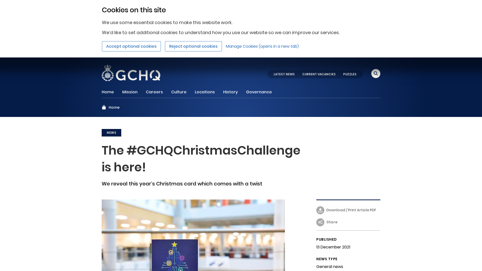 The #GCHQChristmasChallenge is here! - GCHQ.GOV.UK