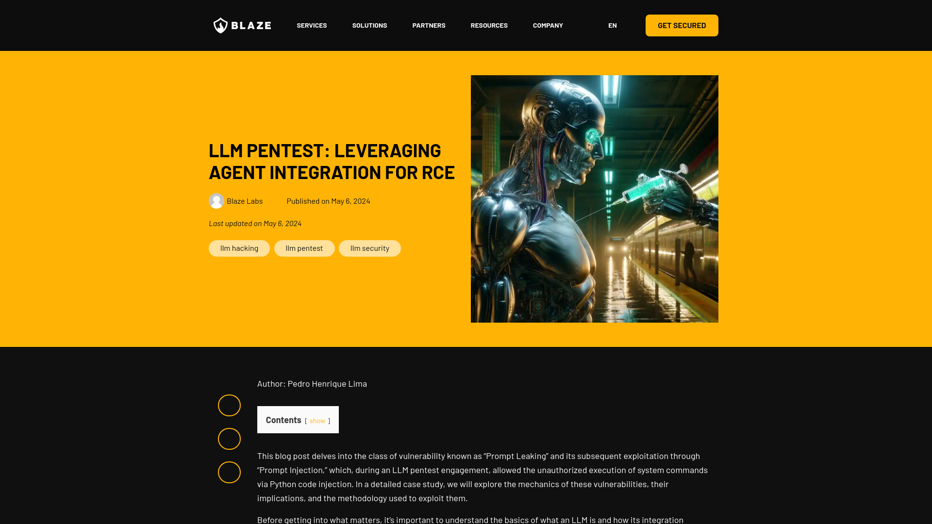 LLM Pentest: Leveraging Agent Integration For RCE