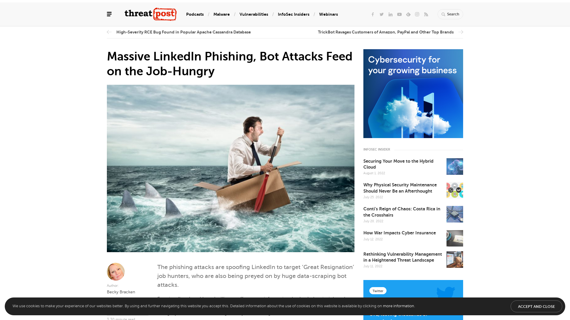 Massive LinkedIn Phishing, Bot Attacks Feed on the Job-Hungry | Threatpost