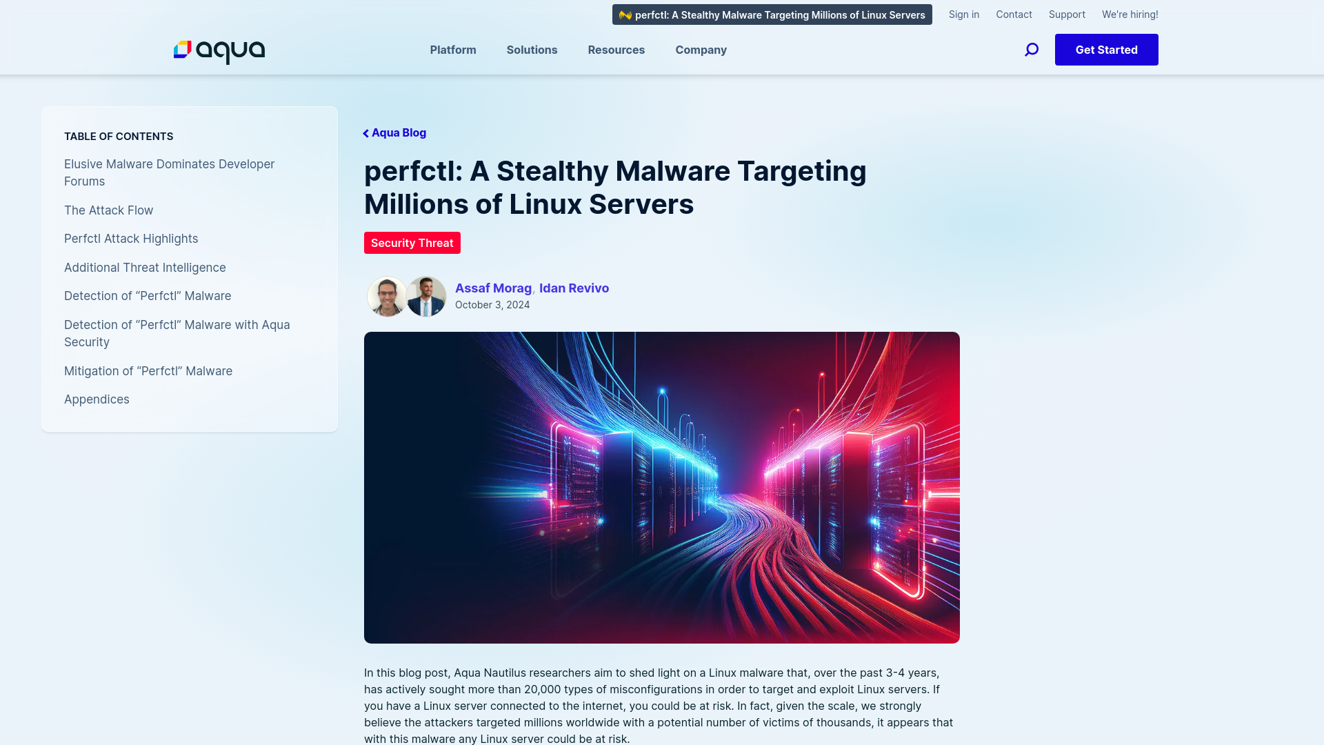 perfctl: A Stealthy Malware Targeting Millions of Linux Servers