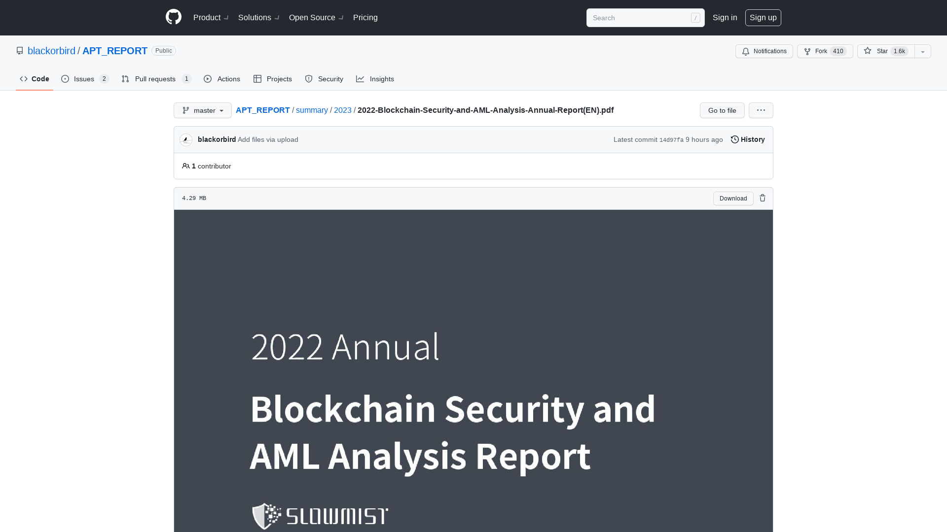 APT_REPORT/2022-Blockchain-Security-and-AML-Analysis-Annual-Report(EN).pdf at master · blackorbird/APT_REPORT · GitHub