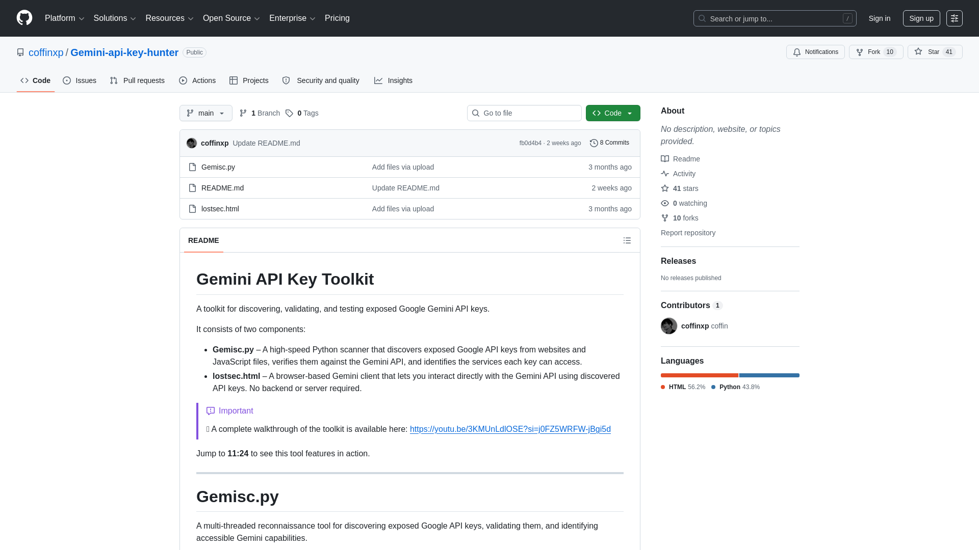 GitHub - coffinxp/Gemini-api-key-hunter · GitHub