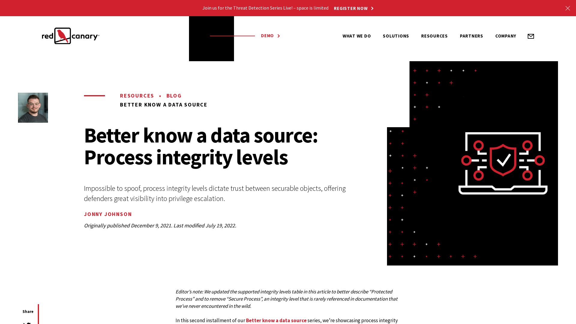 Better know a data source: Process integrity levels - Red Canary