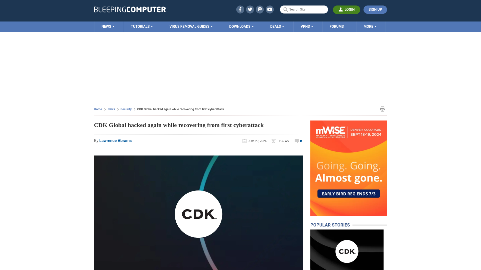 CDK Global hacked again while recovering from first cyberattack