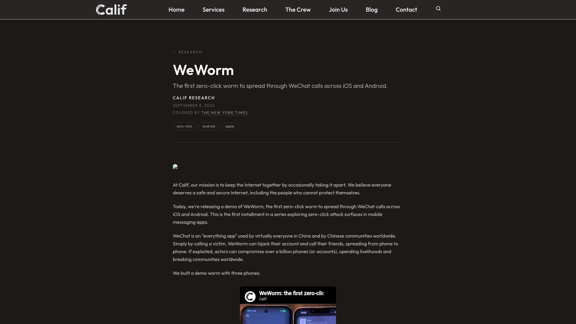 WeWorm | Calif