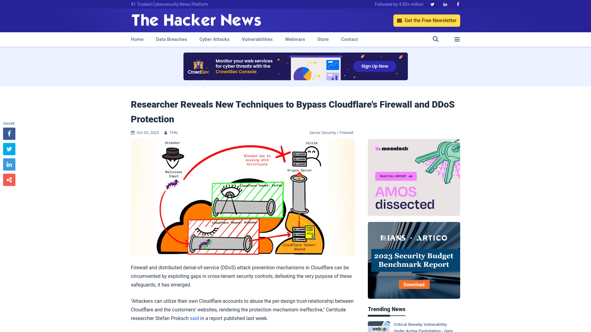 Researcher Reveals New Techniques to Bypass Cloudflare's Firewall and DDoS Protection