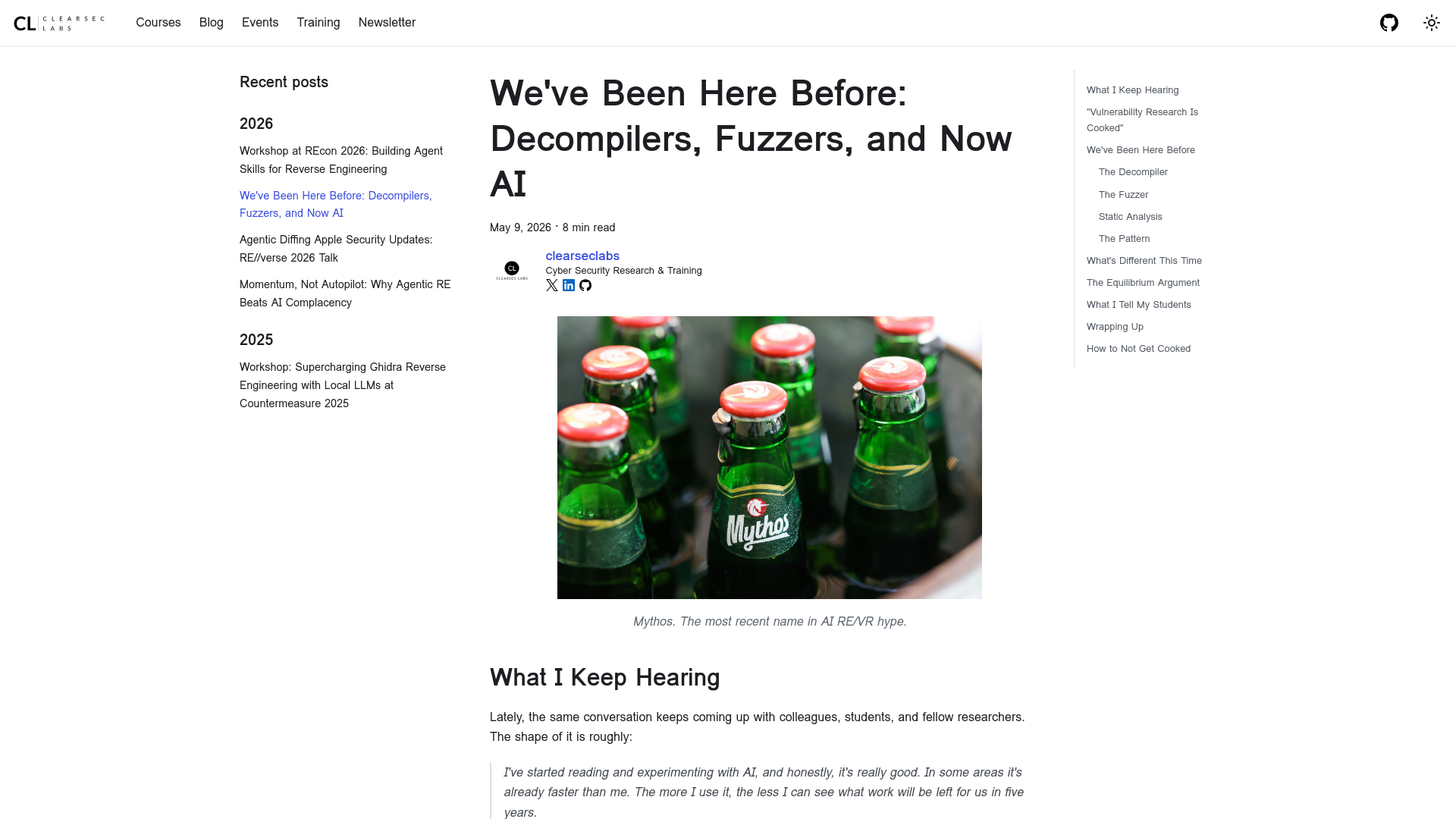 We've Been Here Before: Decompilers, Fuzzers, and Now AI | CLEARSECLABS LLC