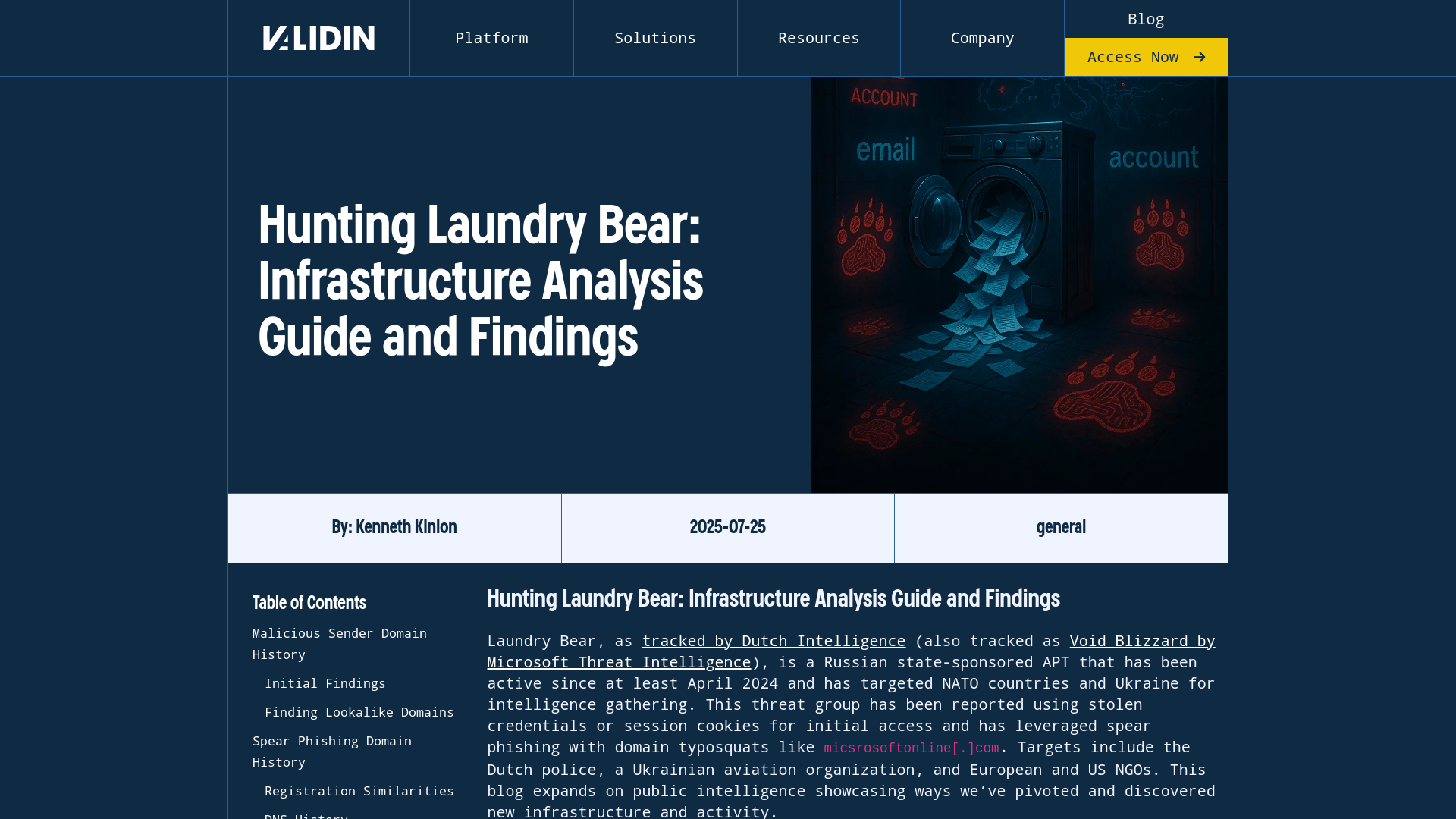 Hunting Laundry Bear: Infrastructure Analysis Guide and Findings | Validin