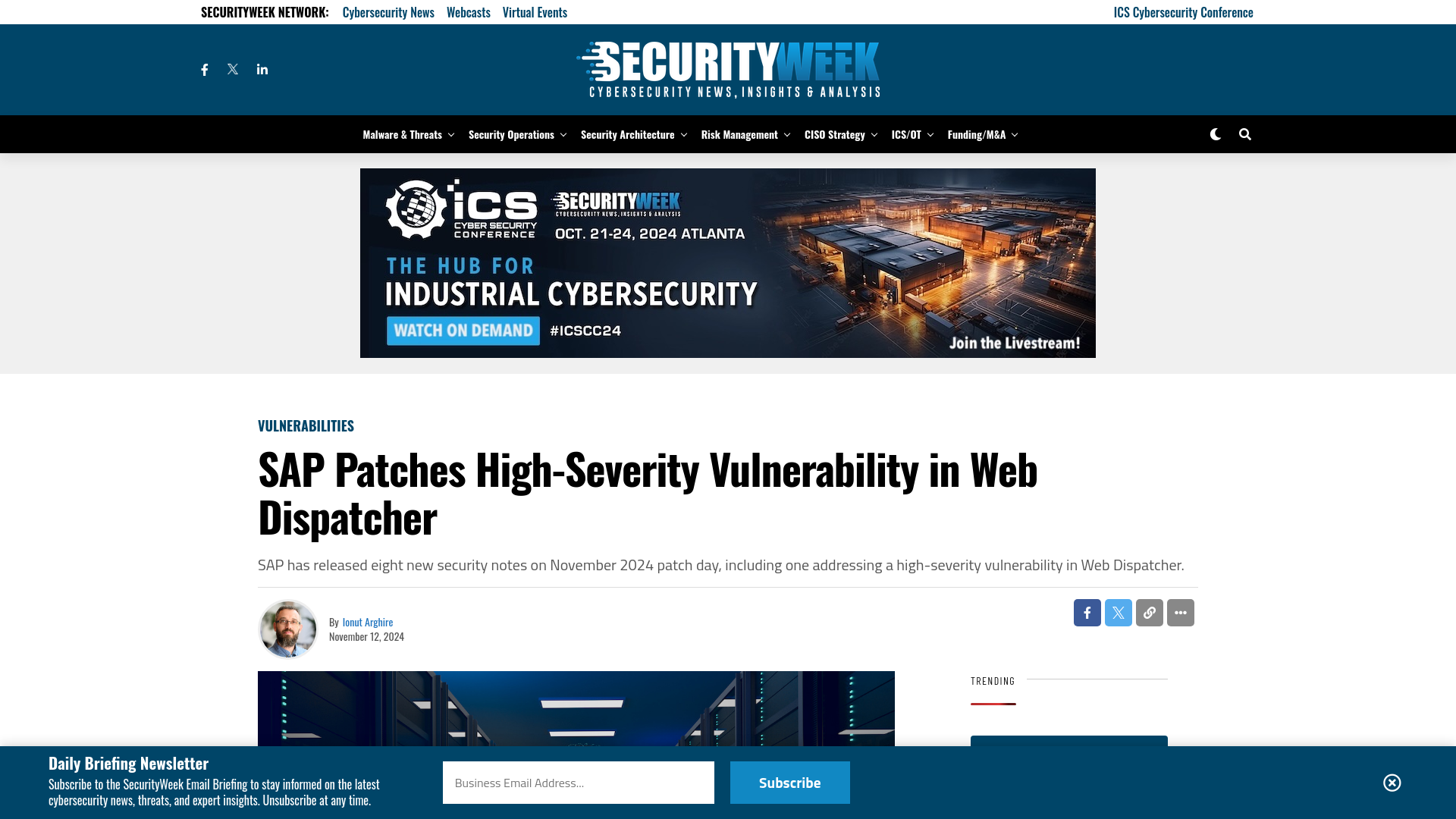 SAP Patches High-Severity Vulnerability in Web Dispatcher - SecurityWeek