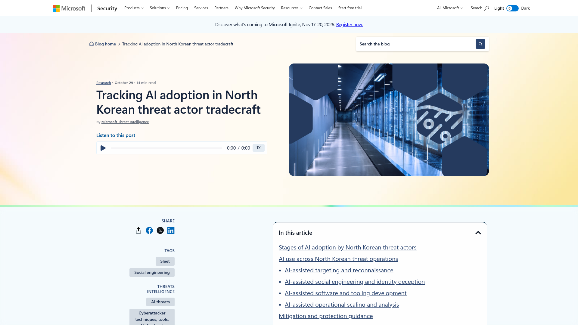 Tracking AI adoption in North Korean threat actor tradecraft | Microsoft Security Blog
