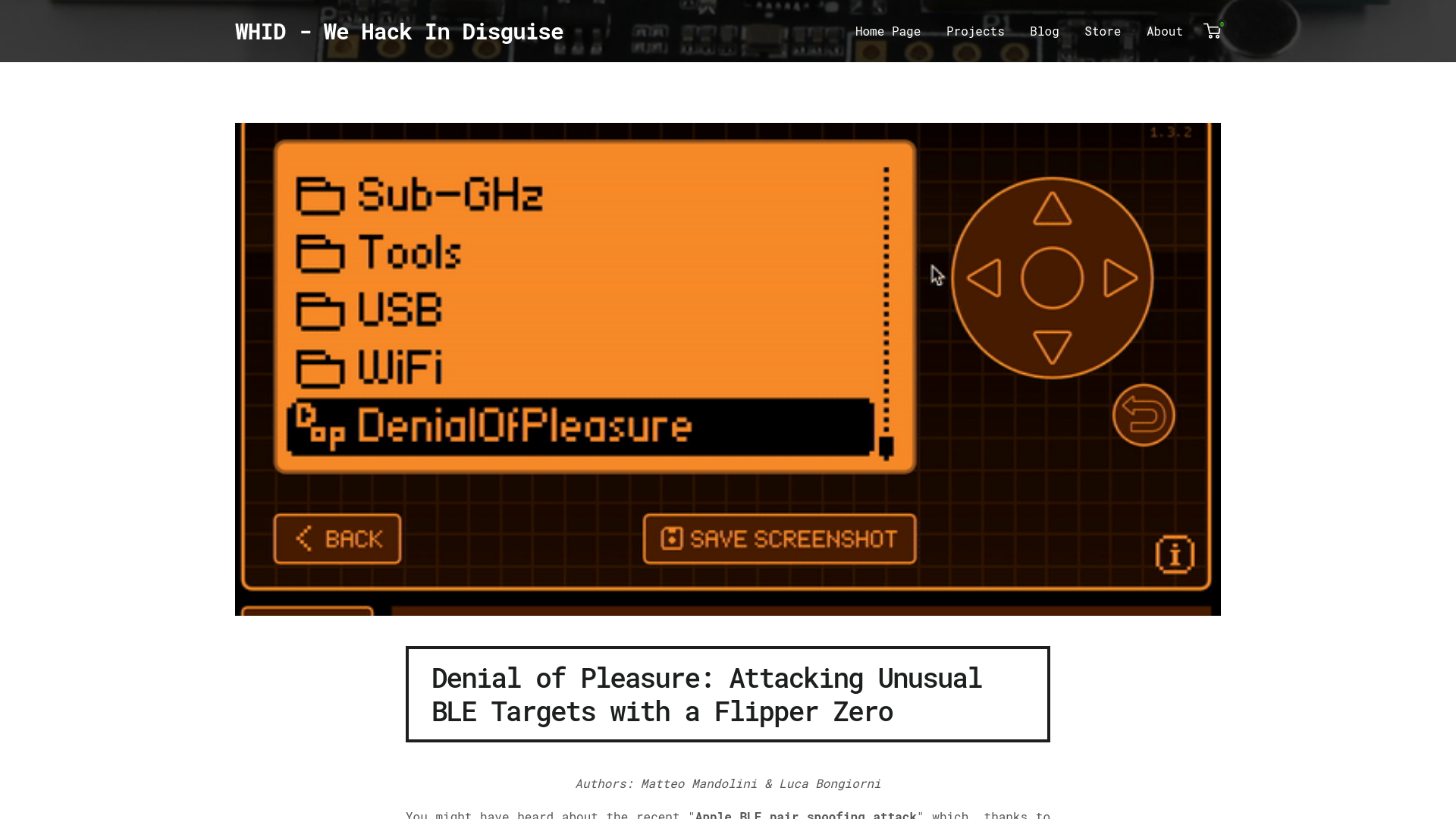 Denial of Pleasure: Attacking Unusual BLE Targets with a Flipper Zero