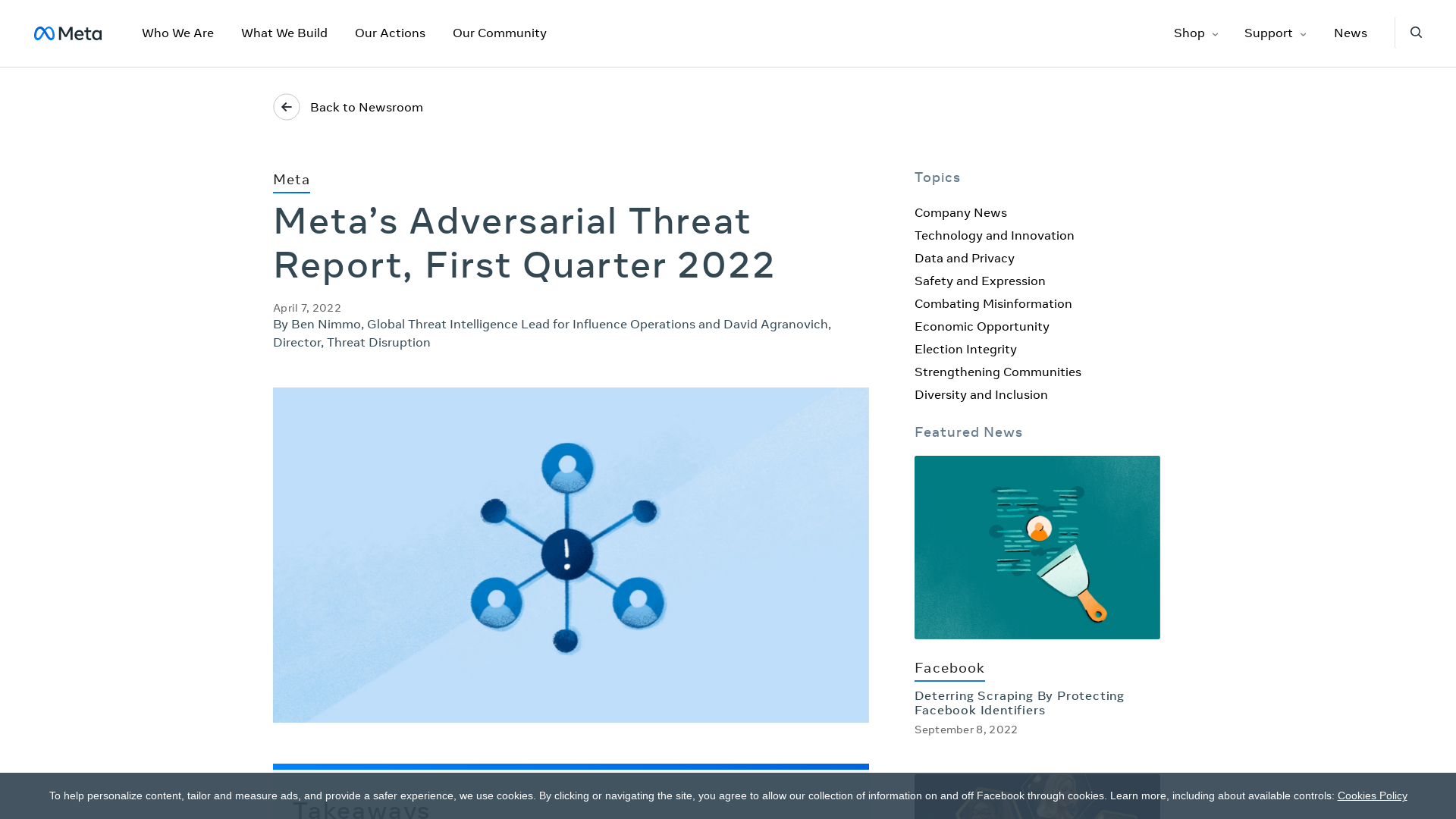 Meta’s Adversarial Threat Report, First Quarter 2022 | Meta