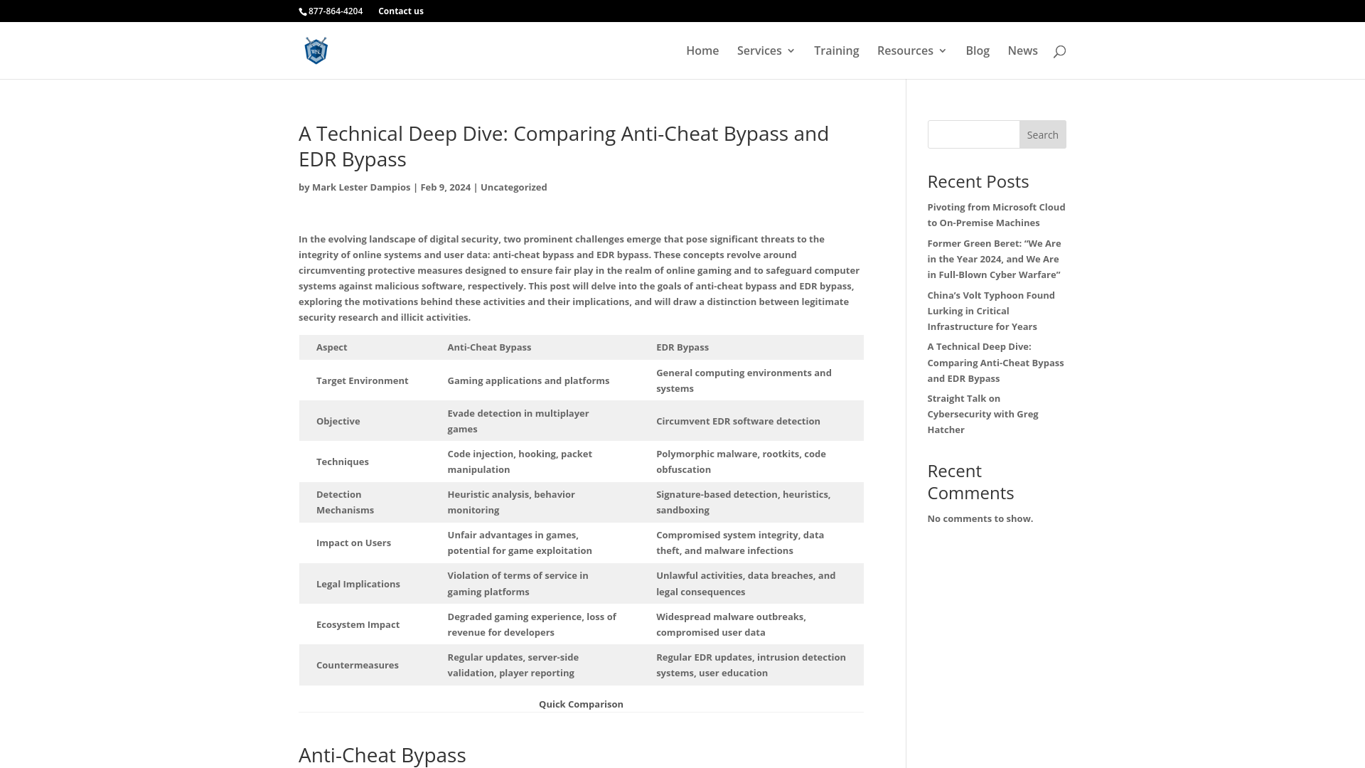 A Technical Deep Dive: Comparing Anti-Cheat Bypass and EDR Bypass  - White Knight Labs