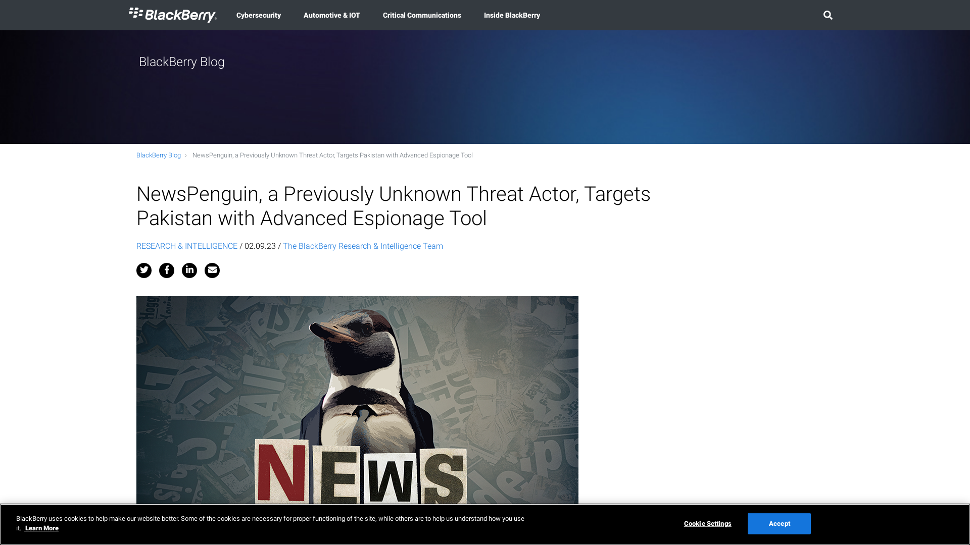 NewsPenguin, a Previously Unknown Threat Actor, Targets Pakistan with Advanced Espionage Tool