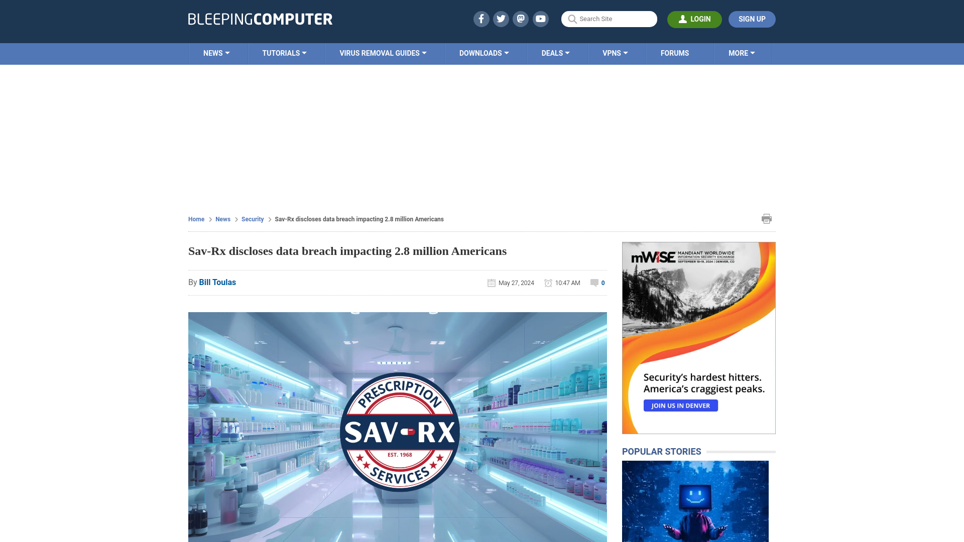 Sav-Rx discloses data breach impacting 2.8 million Americans