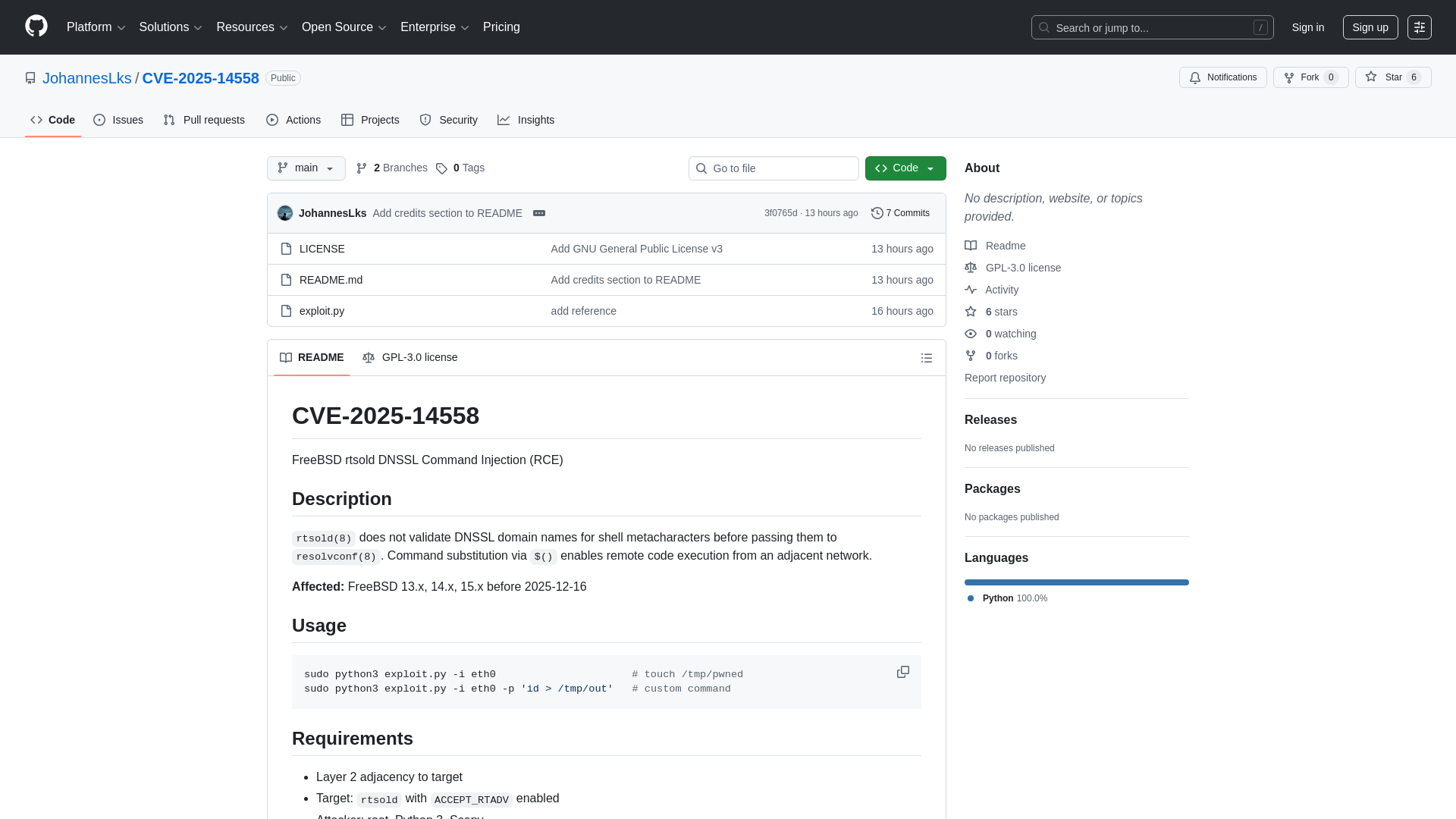 GitHub - JohannesLks/CVE-2025-14558
