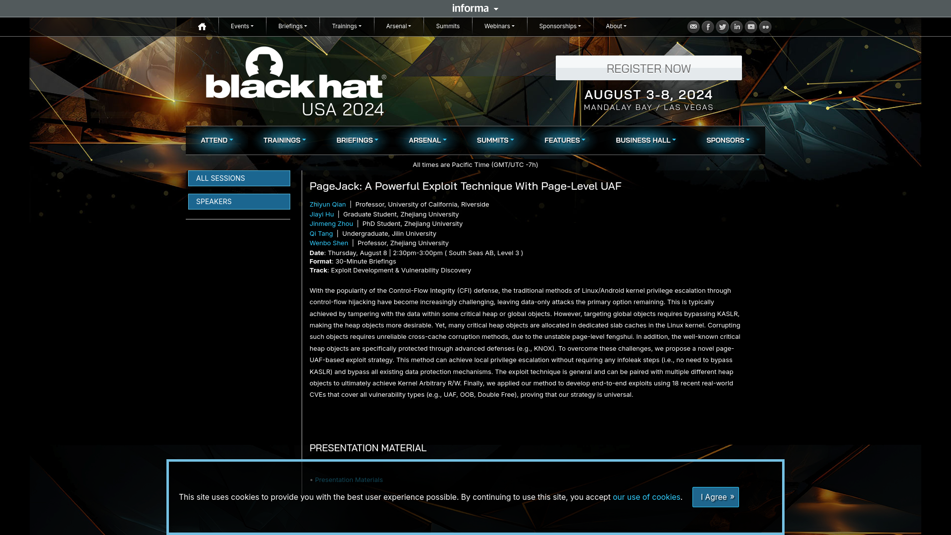 PageJack: A Powerful Exploit Technique With Page-Level UAF - Black Hat USA 2024 | Briefings Schedule