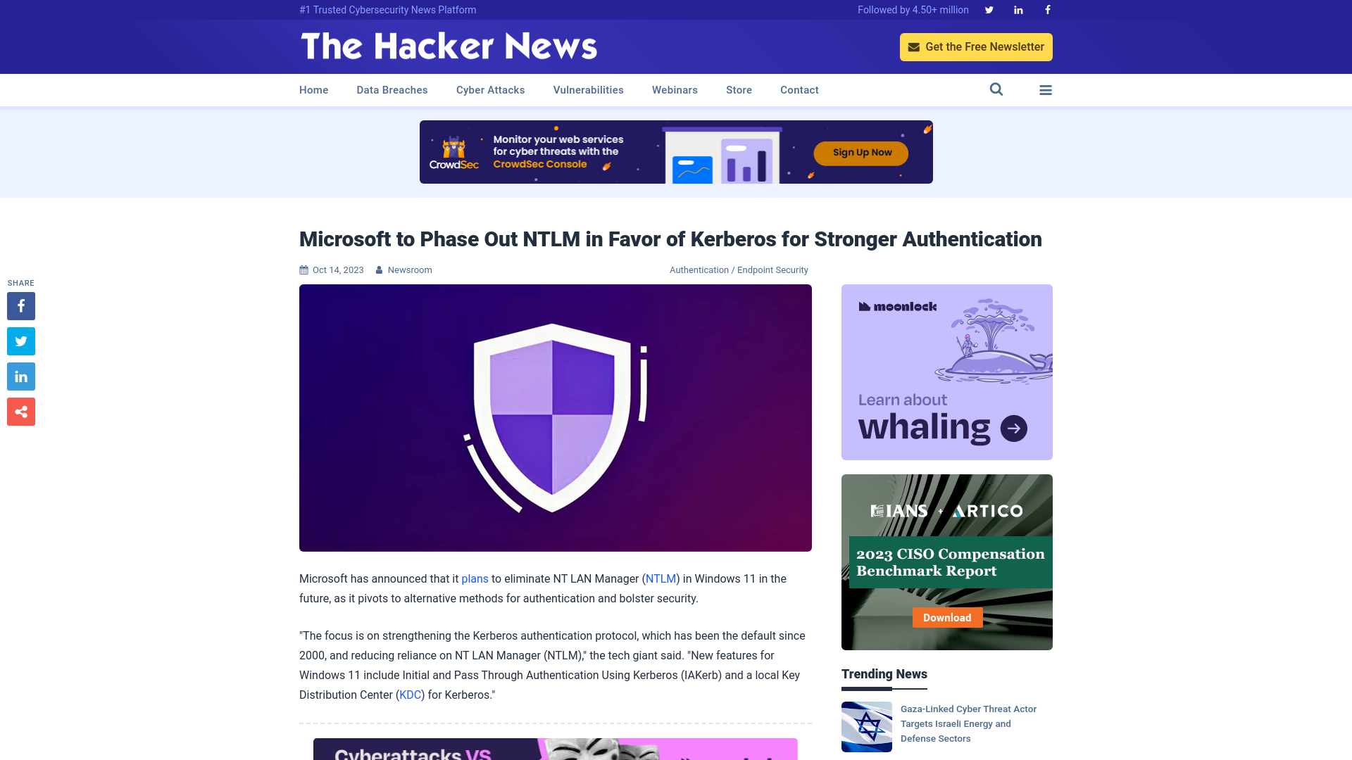 Microsoft to Phase Out NTLM in Favor of Kerberos for Stronger Authentication