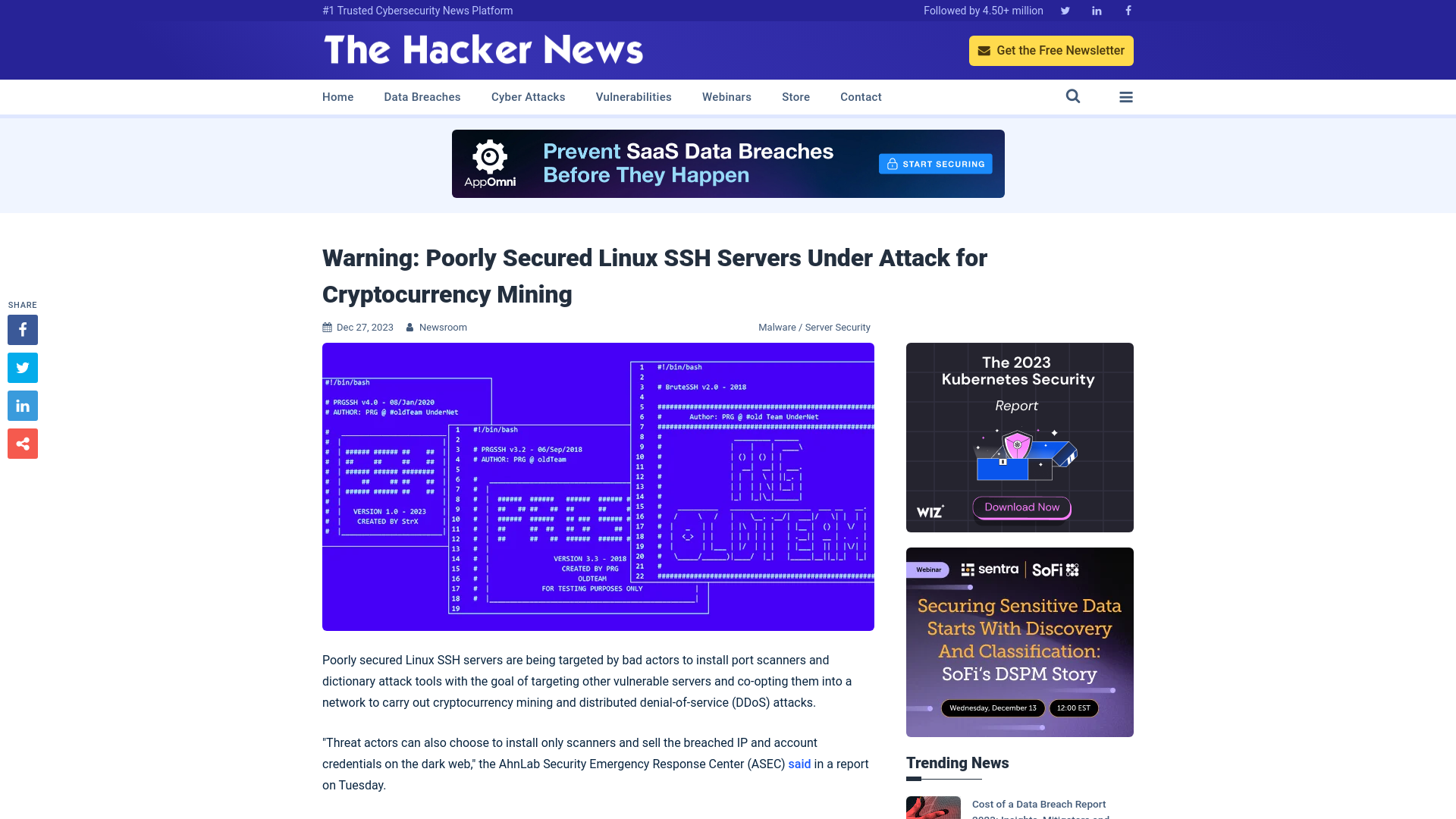 Warning: Poorly Secured Linux SSH Servers Under Attack for Cryptocurrency Mining