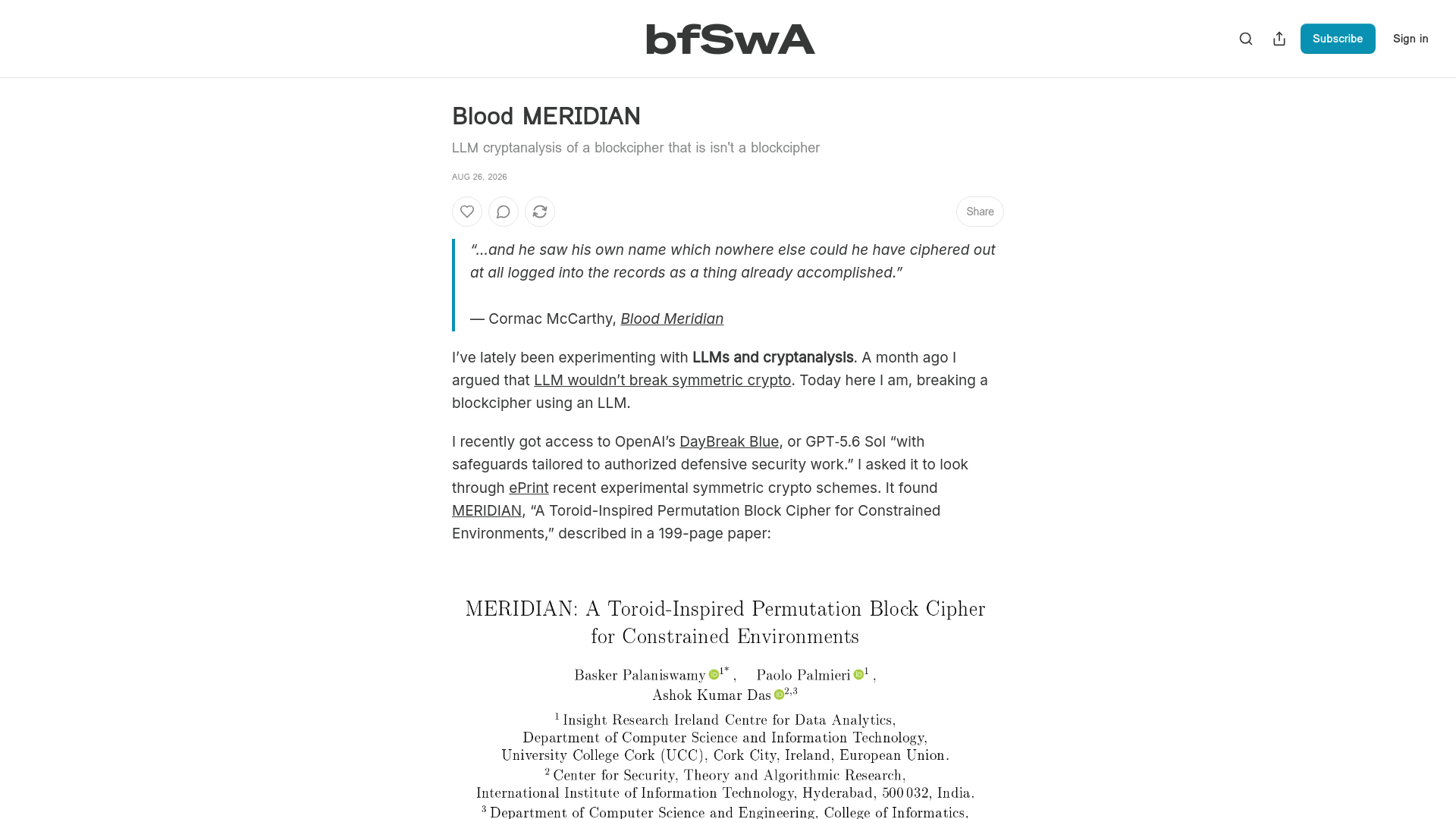 Blood MERIDIAN - by JP Aumasson - bfSwA