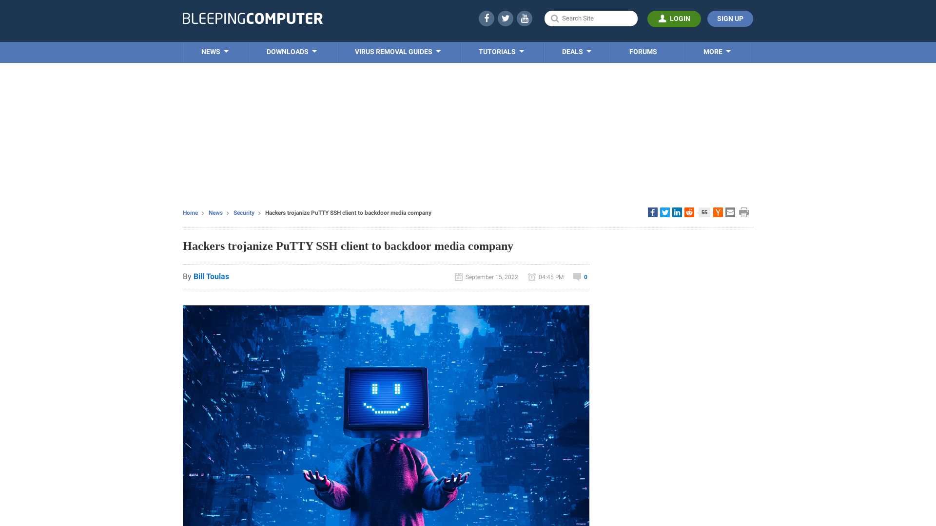Hackers trojanize PuTTY SSH client to backdoor media company