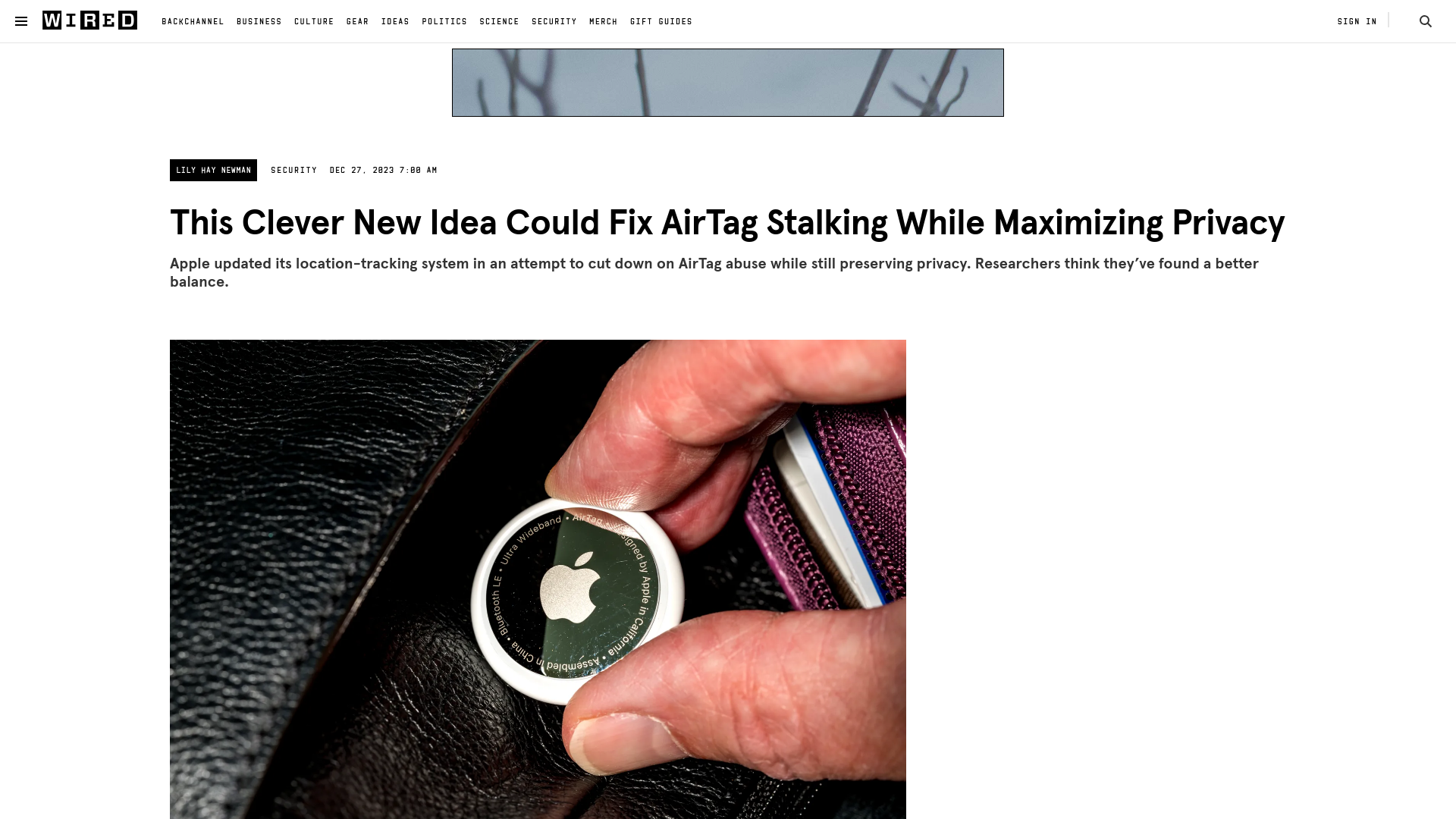 This Clever New Idea Could Fix AirTag Stalking While Maximizing Privacy | WIRED