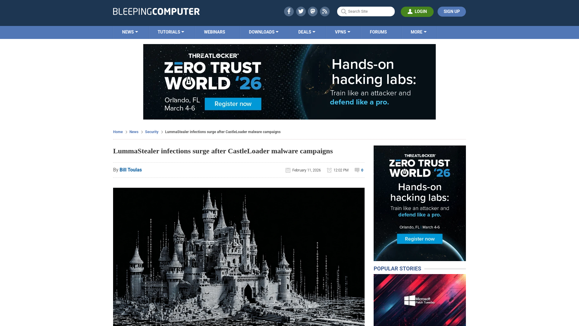 LummaStealer infections surge after CastleLoader malware campaigns