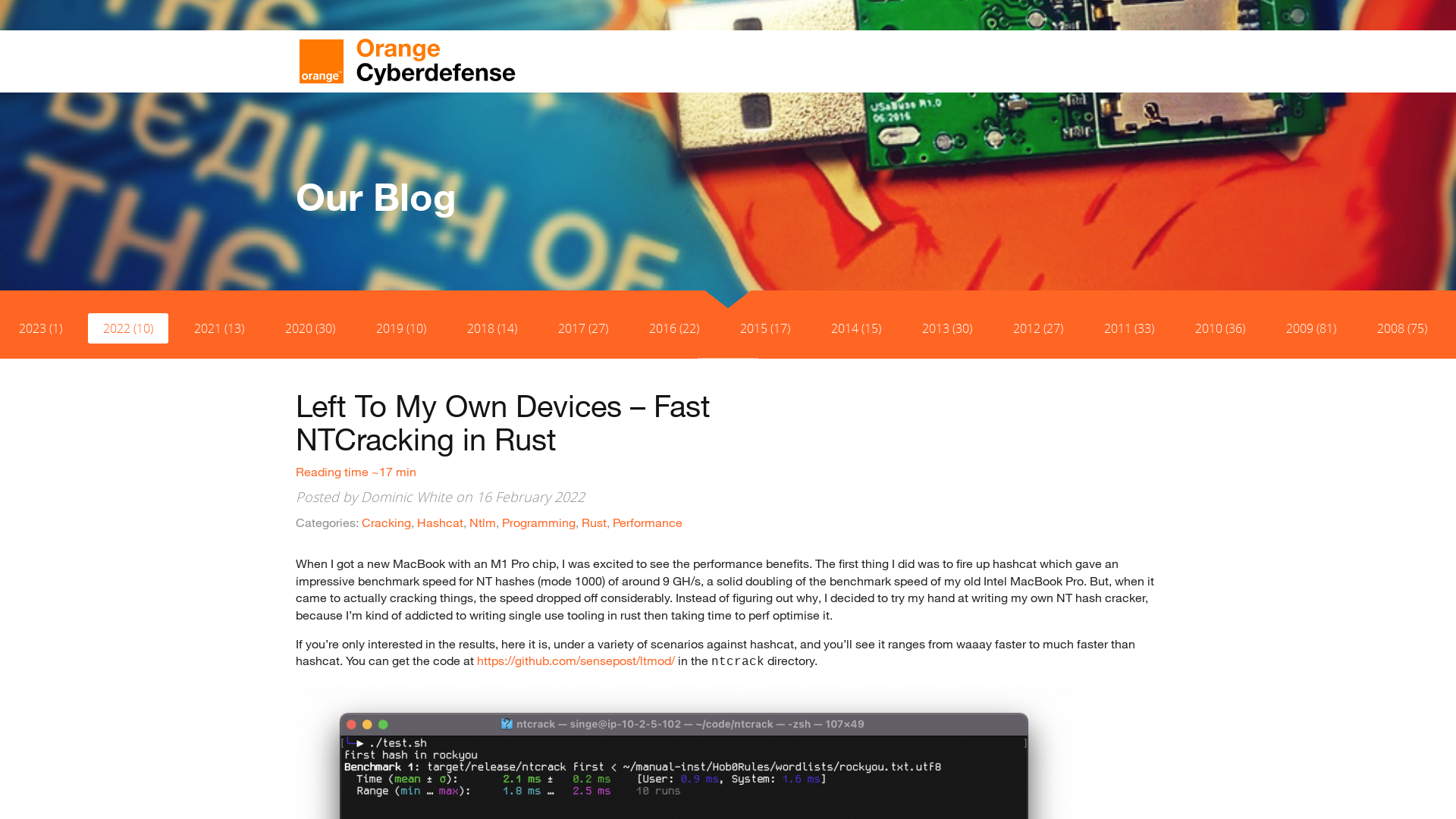 SensePost | Left to my own devices – fast ntcracking in rust