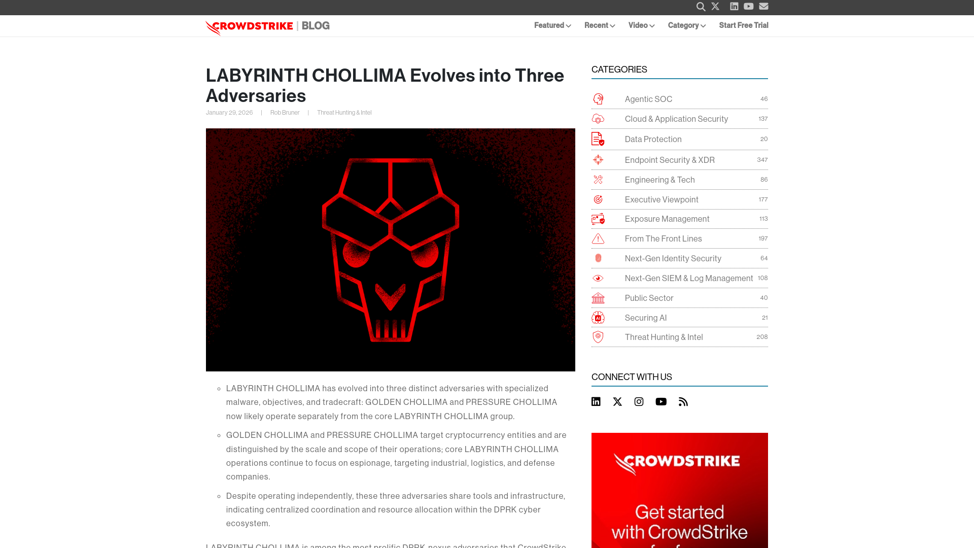 LABYRINTH CHOLLIMA Evolves into Three Adversaries | CrowdStrike