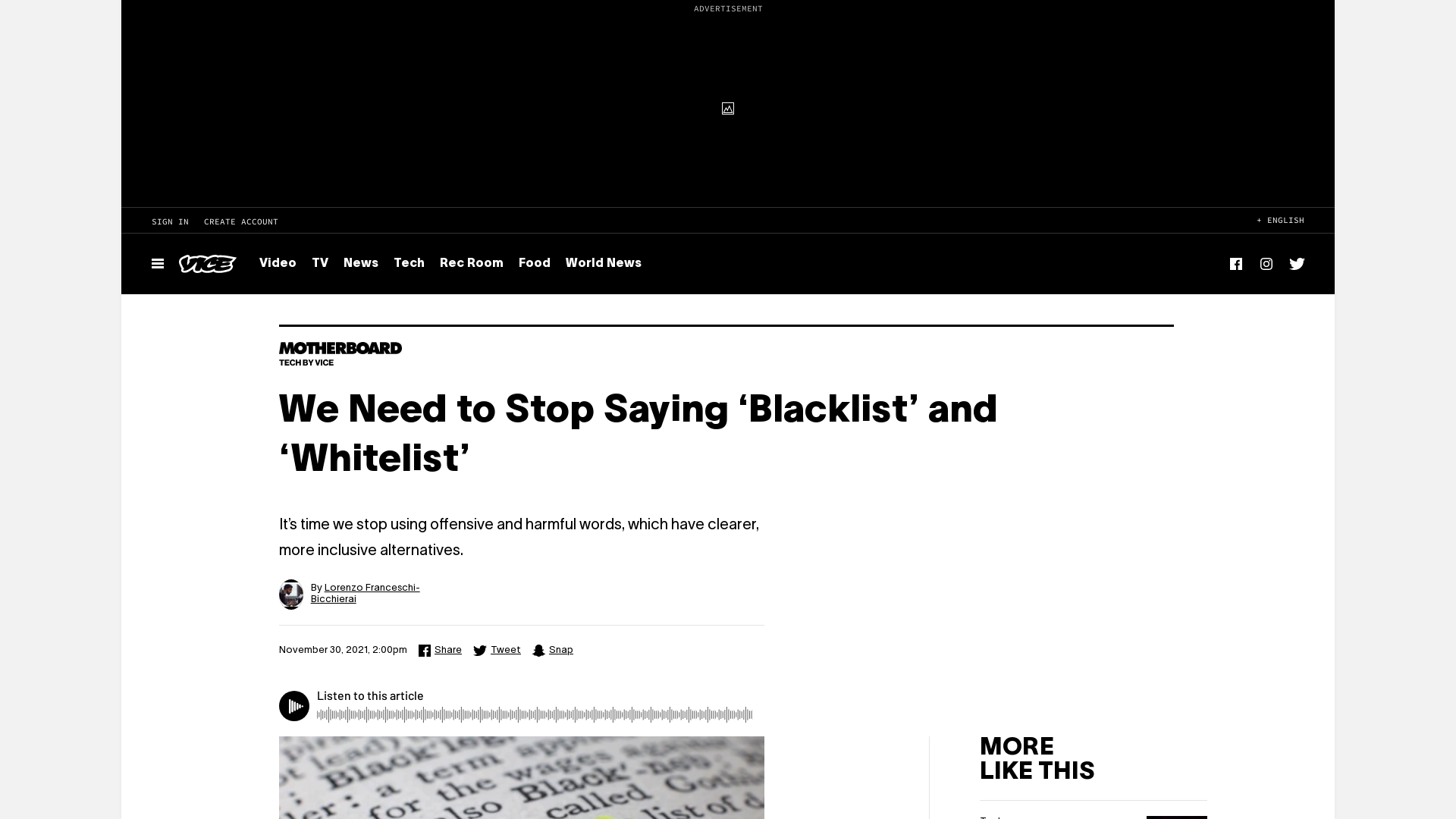 We Need to Stop Saying ‘Blacklist’ and ‘Whitelist’