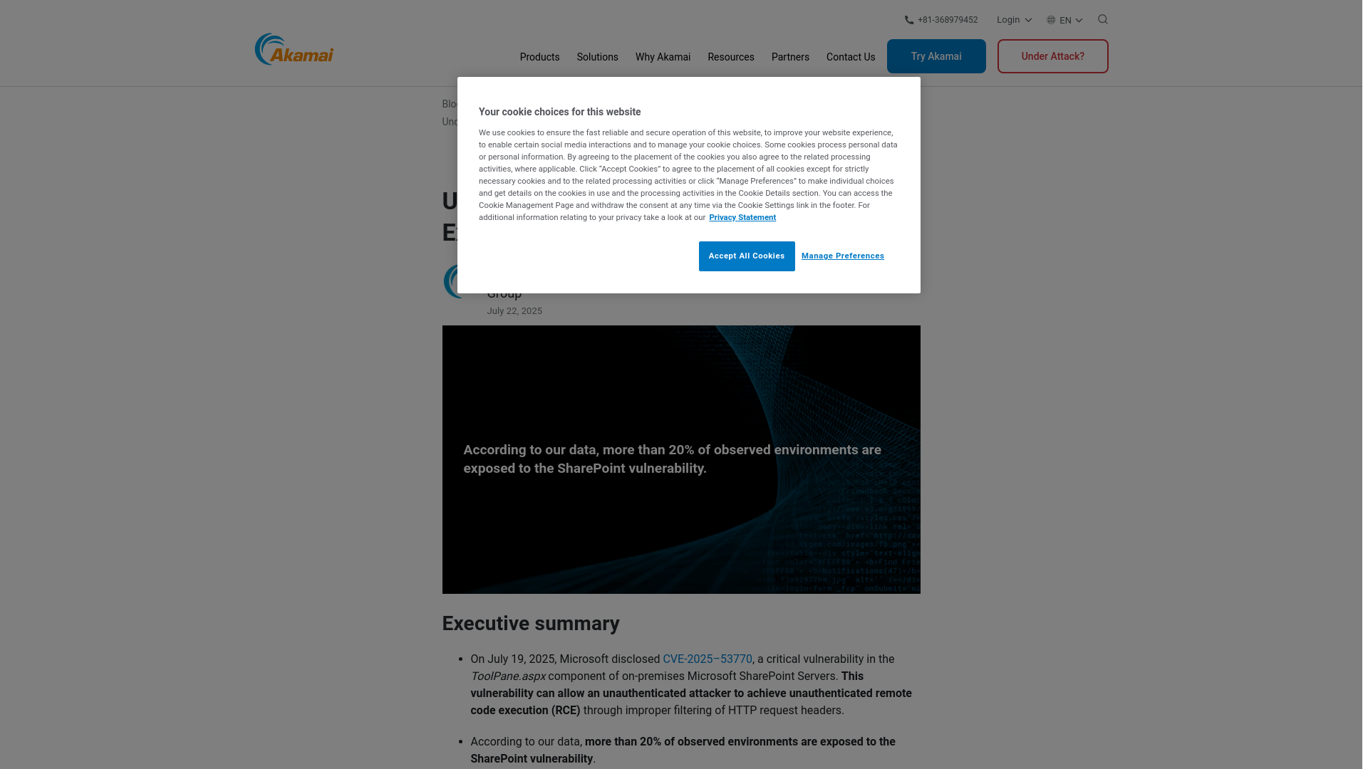 Understand the SharePoint RCE: Exploitations, Detections, and Mitigations | Akamai