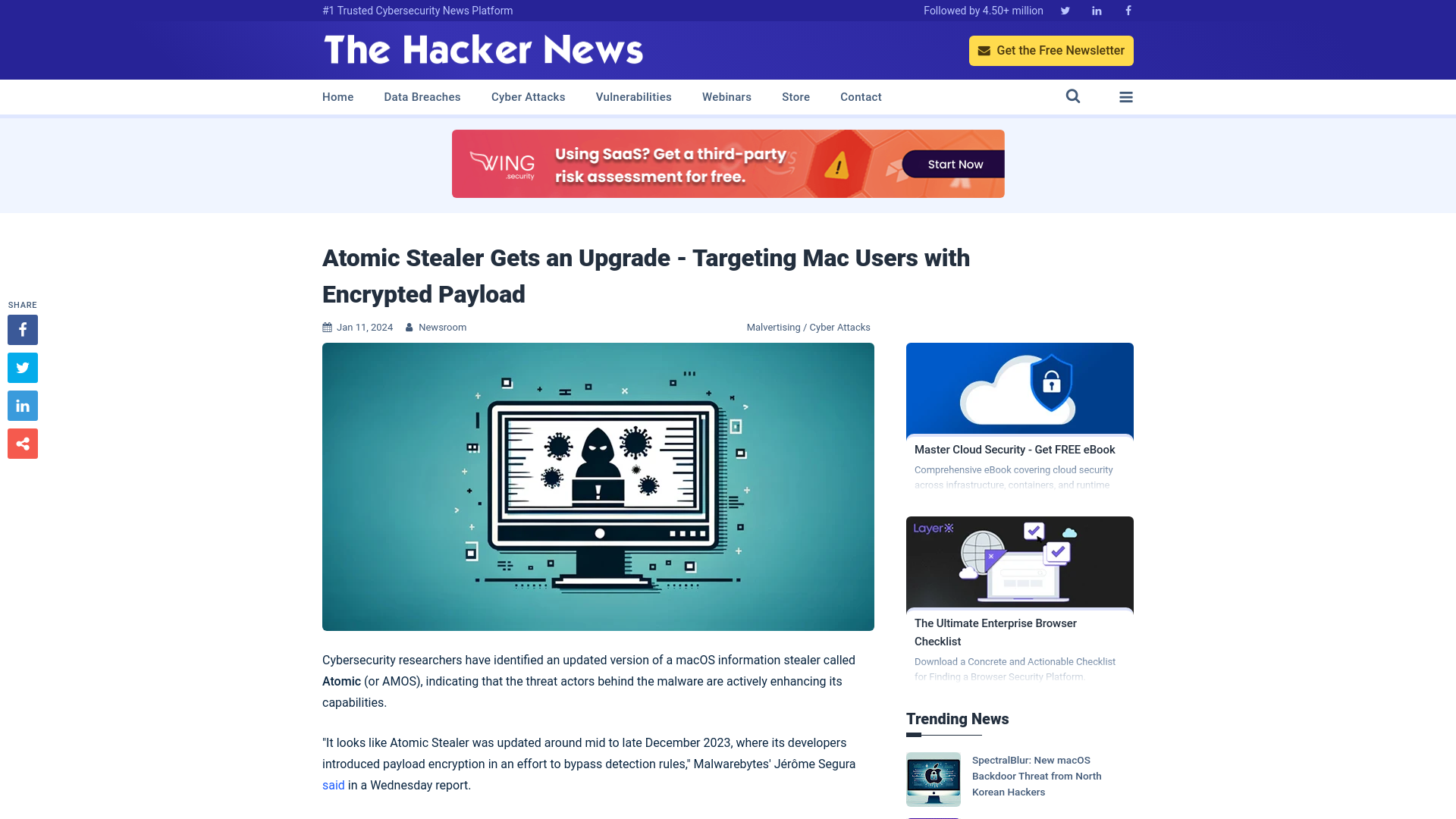 Atomic Stealer Gets an Upgrade - Targeting Mac Users with Encrypted Payload