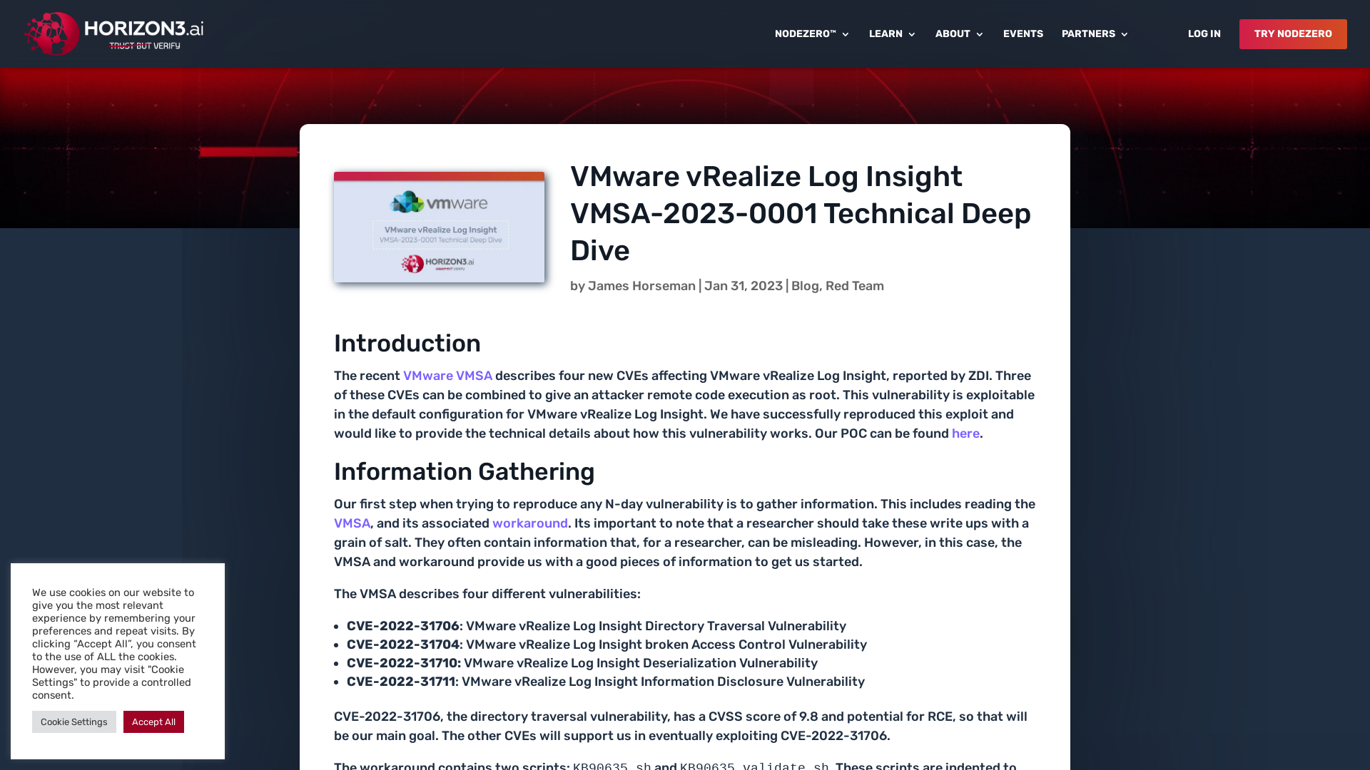 VMware vRealize Log Insight VMSA-2023-0001 Technical Deep Dive – Horizon3.ai