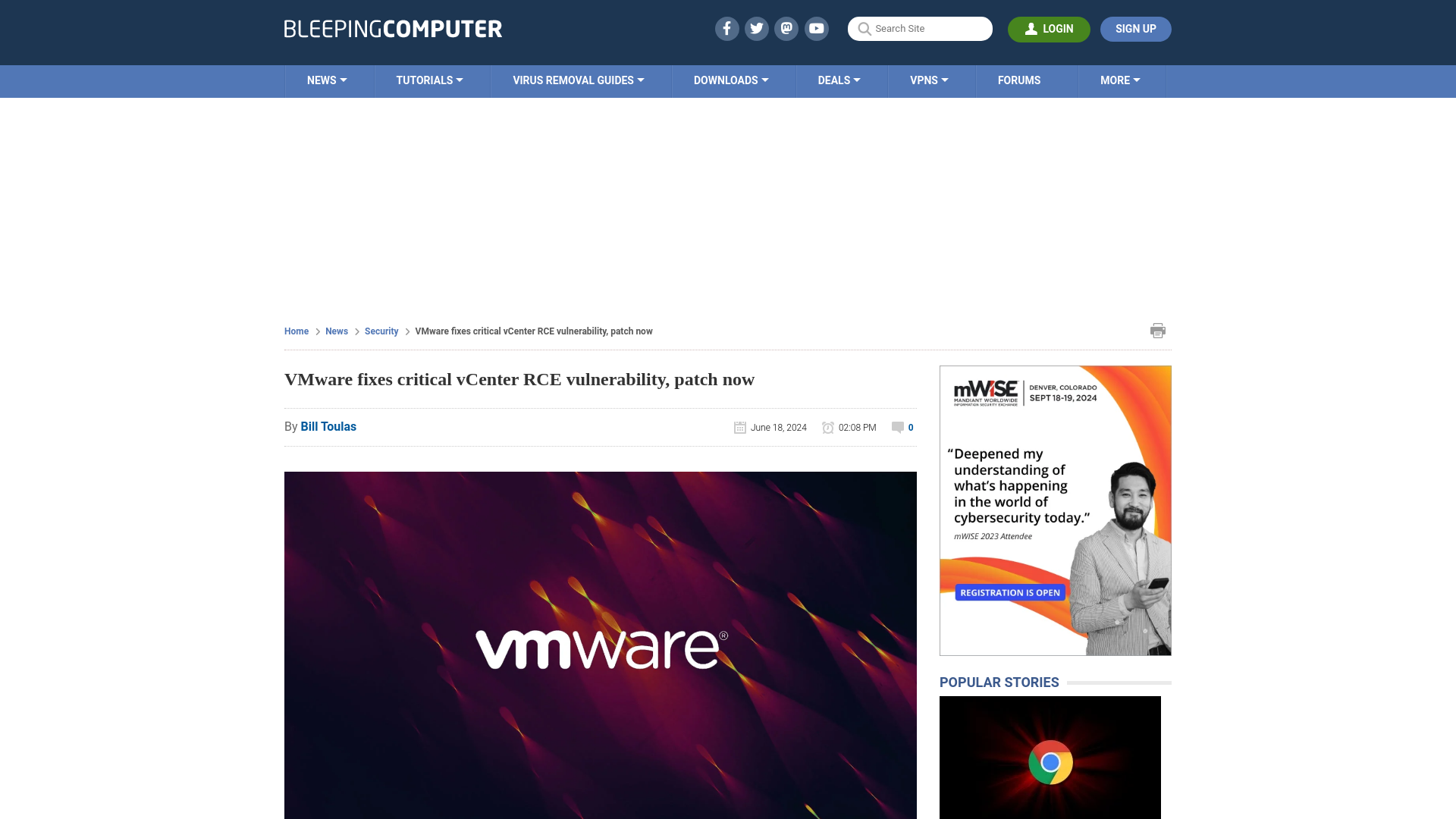 VMware fixes critical vCenter RCE vulnerability, patch now