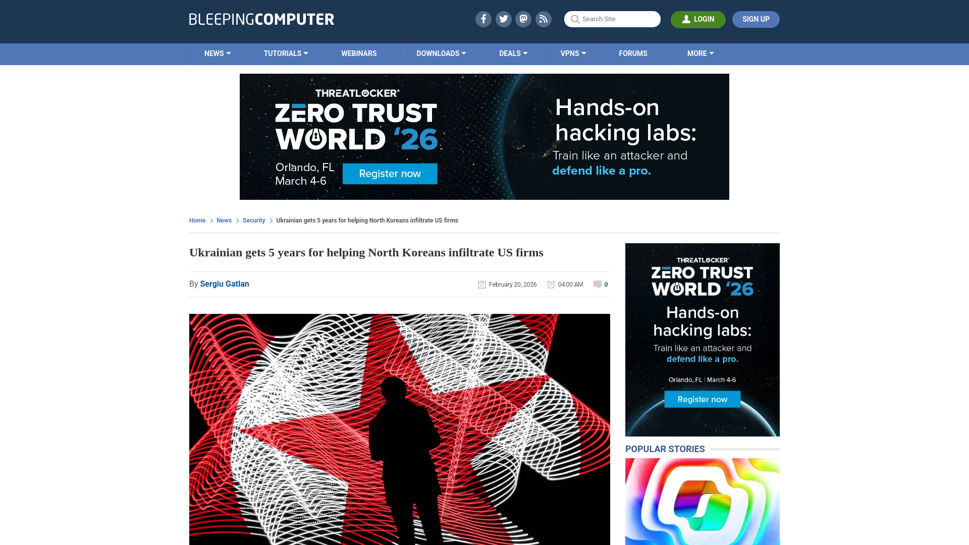 Ukrainian gets 5 years for helping North Koreans infiltrate US firms